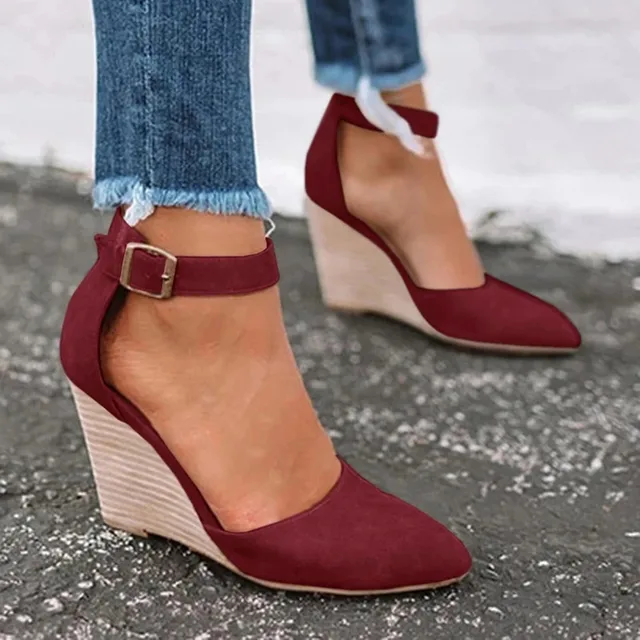 Marineblaue DamenWedges Heidi Mode - Image 6