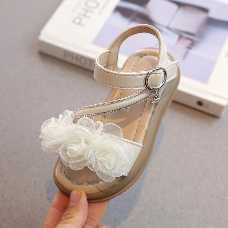 Mädchen Floral Verzierte Komfort Sandalen Heidi-Mode - Image 4