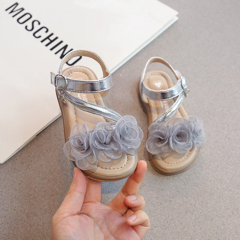 Mädchen Floral Verzierte Komfort Sandalen Heidi-Mode - Image 6