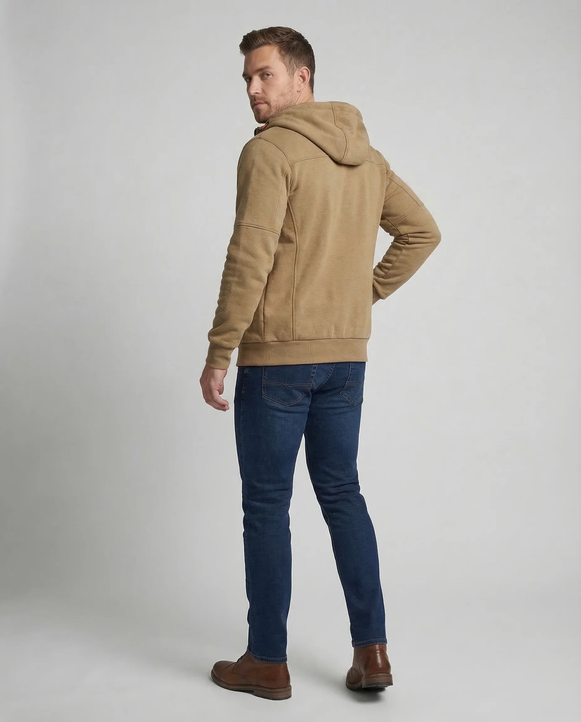 Herren Polyester Hoodie mit Reißverschluss | Heidi-Mode - Image 4