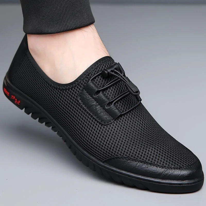 Herren Leichte Atmungsaktive Mesh Slip-On Sneaker mit Ergonomischer Passform Heidi-Mode - Image 4