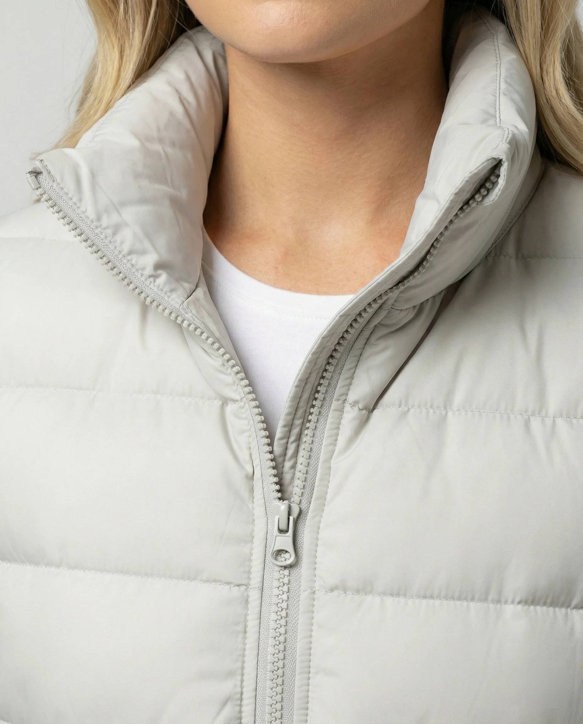 Modische Damen Weste Stehkragen Ärmellos Outdoor Jacke Pink - Image 6