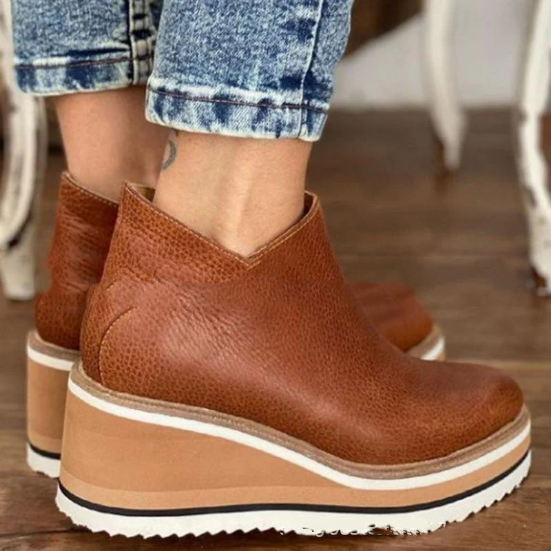 Orthopädische Leder-Sneaker mit Komfortsohle Heidi Mode - Image 3