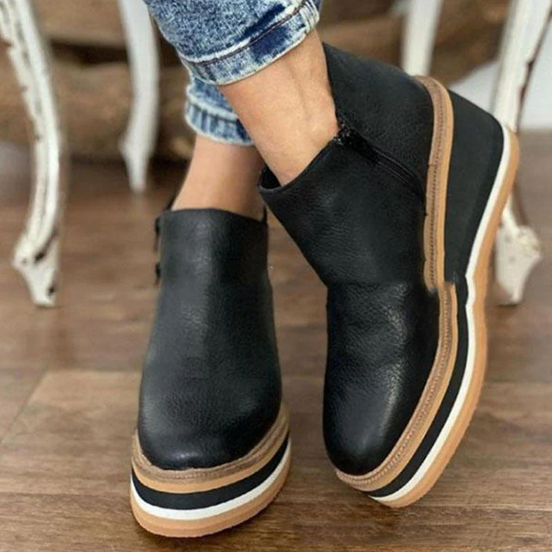 Orthopädische Leder-Sneaker mit Komfortsohle Heidi Mode - Image 5