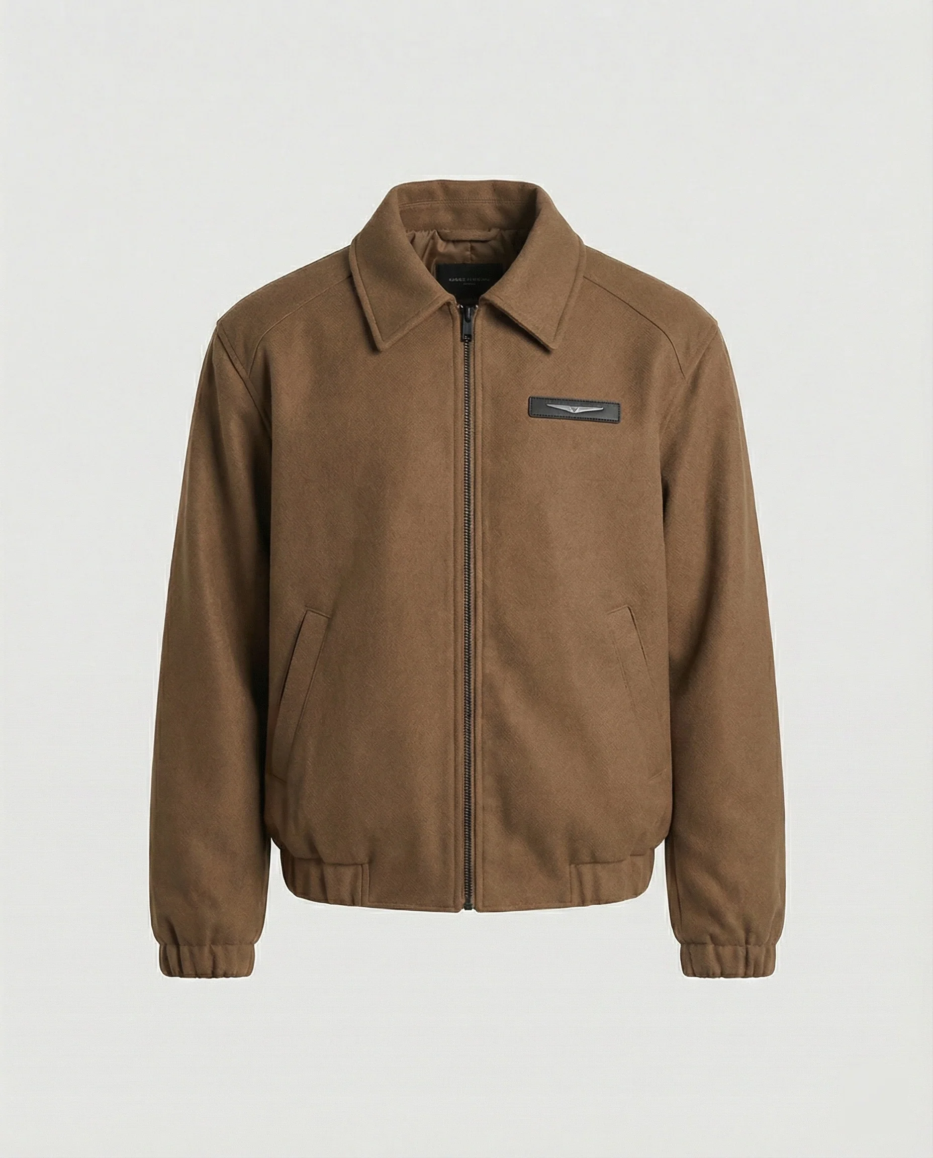 Retro American Style Herren Jacke Khaki mit Schulterpolstern Herbst - Image 6