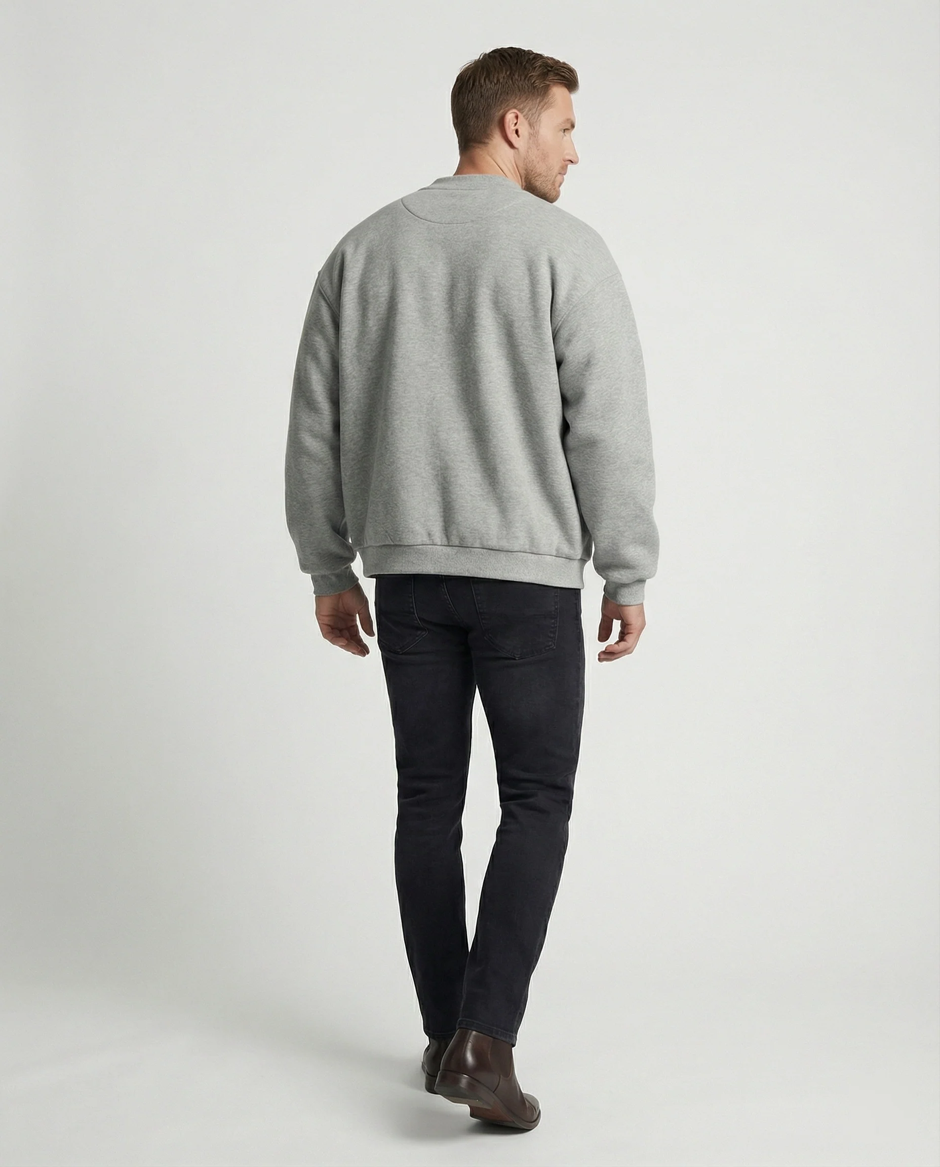 Retro Oversize Cardigan Gestreift Fake-Two-Piece Unisex Sweatshirt - Image 3