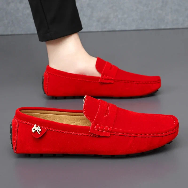 Rutschfeste Wildleder-Halbschuhe Heidi Mode