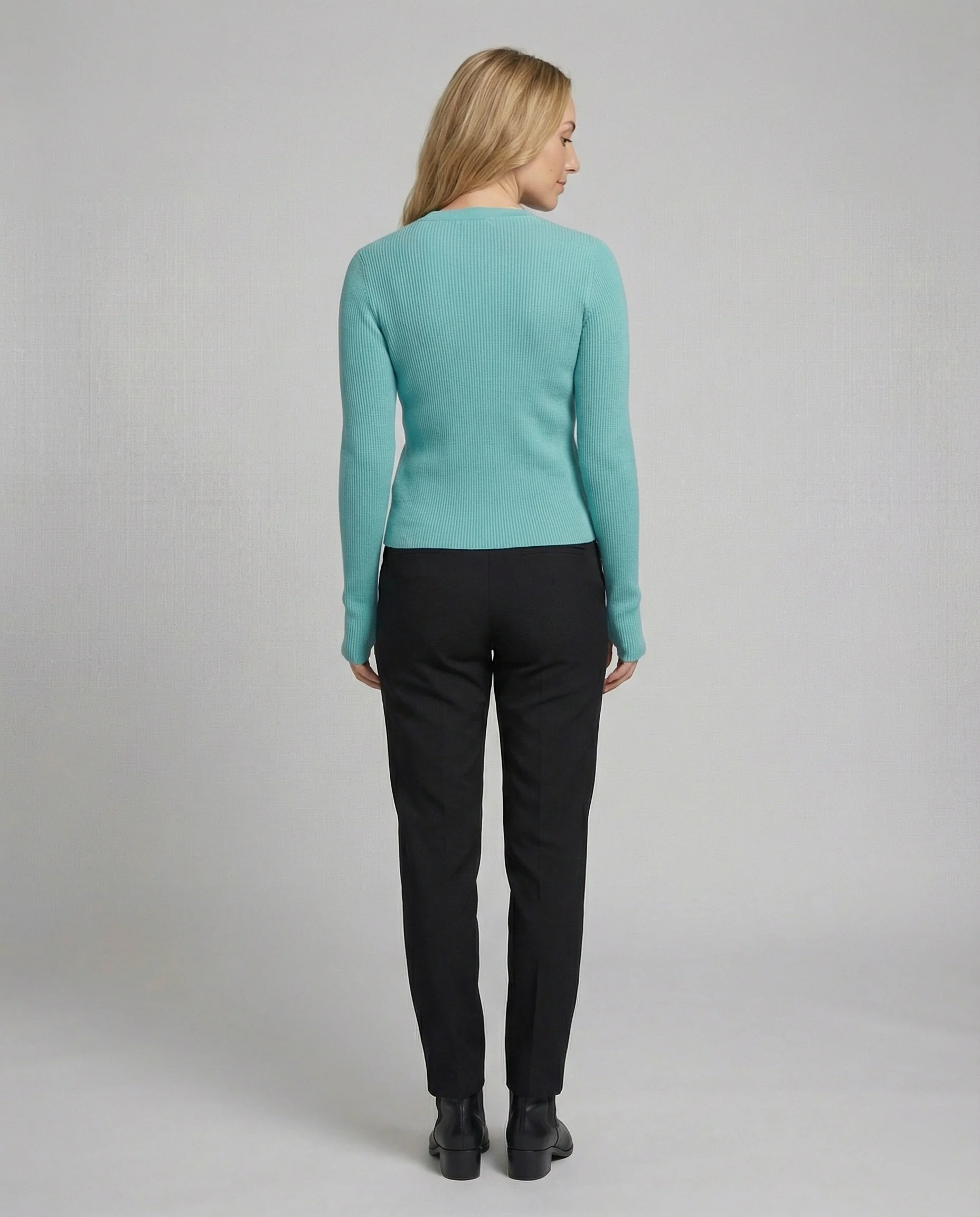 Schmaler Damen Strick-Cardigan Herbst-Jacke in schicken modernen Farben - Image 3