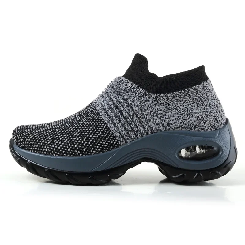 Damen Sneakers Plattform Freizeit Atmungsaktiv Textil Heidi Mode
