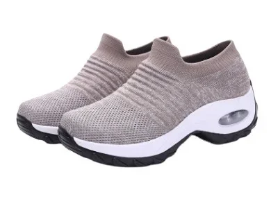 Damen Sneakers Plattform Freizeit Atmungsaktiv Textil Heidi Mode - Image 4