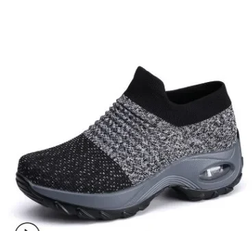 Damen Sneakers Plattform Freizeit Atmungsaktiv Textil Heidi Mode - Image 5