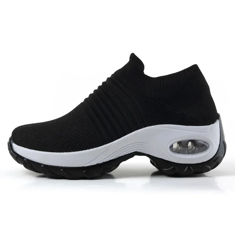 Damen Sneakers Plattform Freizeit Atmungsaktiv Textil Heidi Mode - Image 6