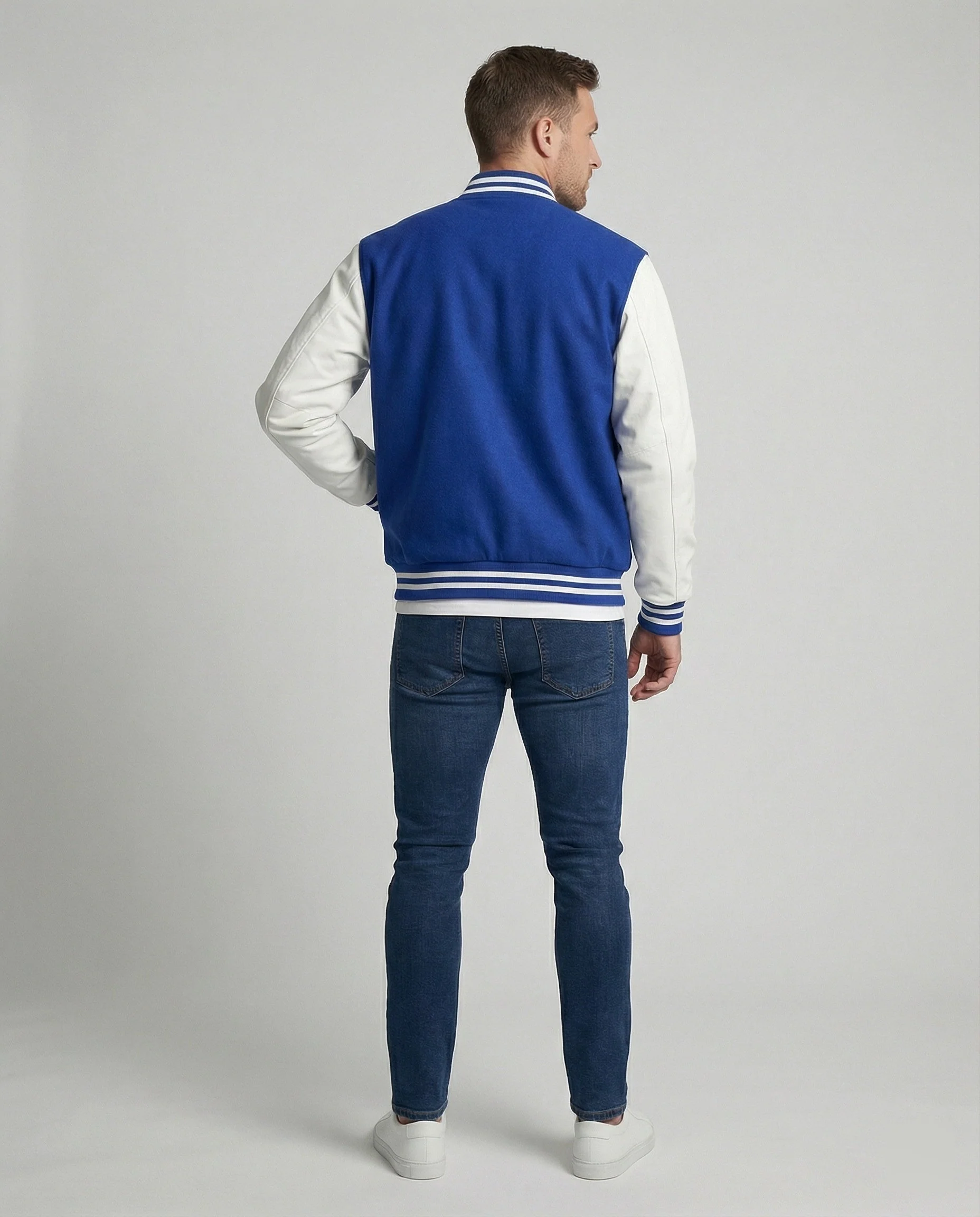 Sportliche Collegejacke Herren - Image 4