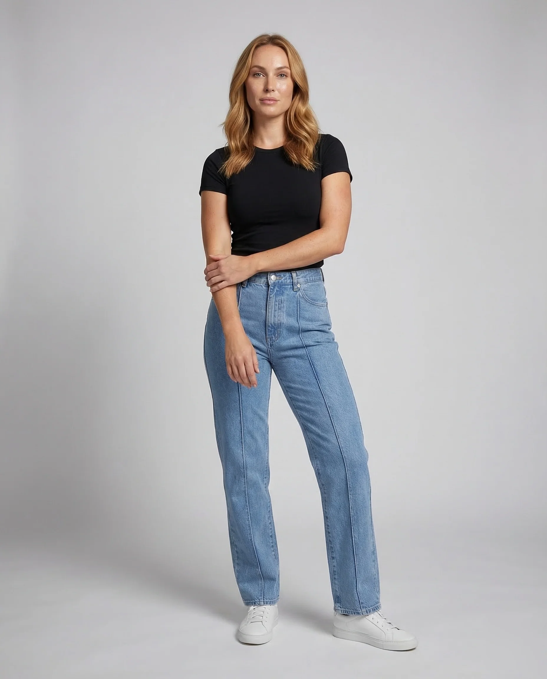 Unisex Baggy Jeans Stern Mond