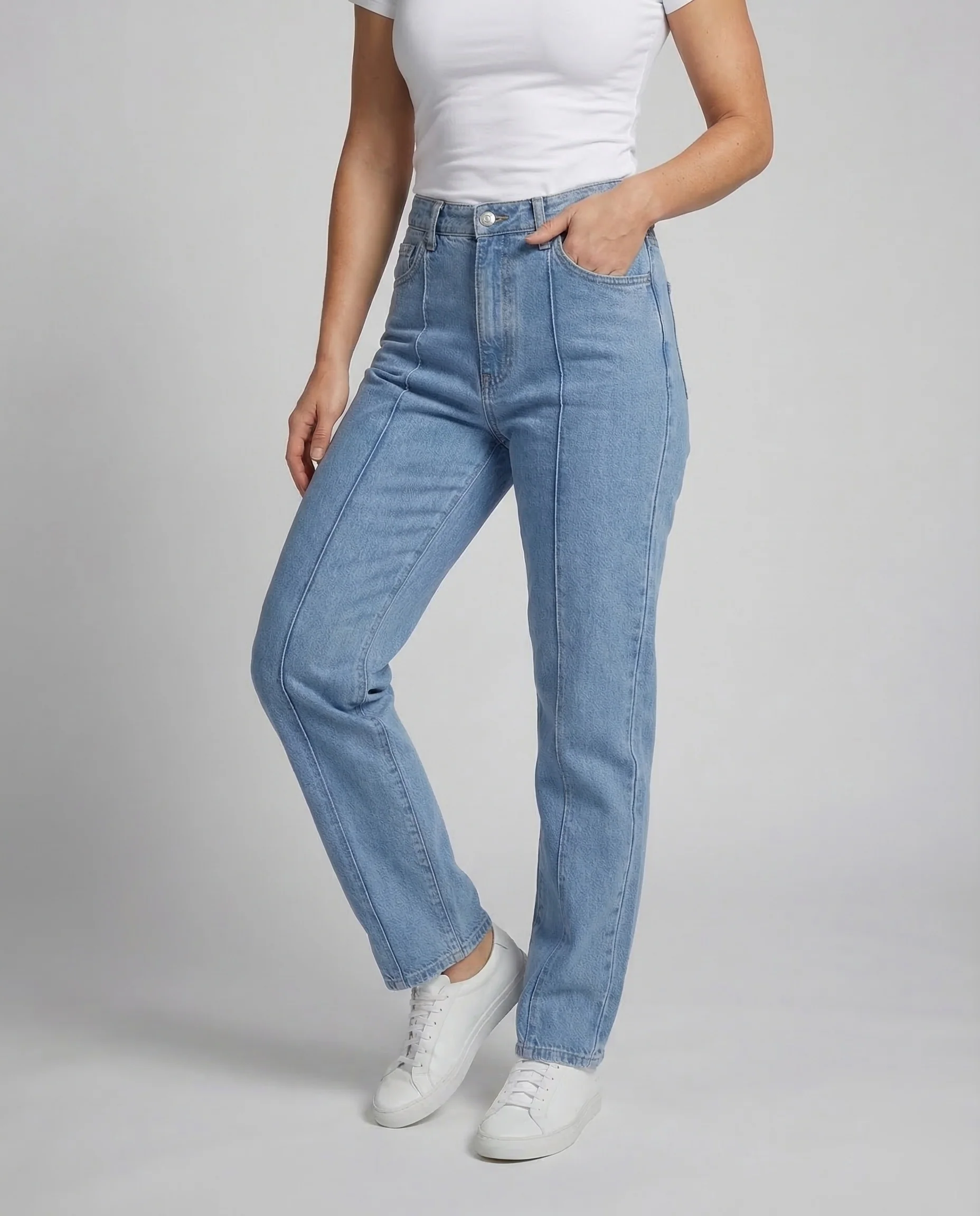 Unisex Baggy Jeans Stern Mond - Image 2