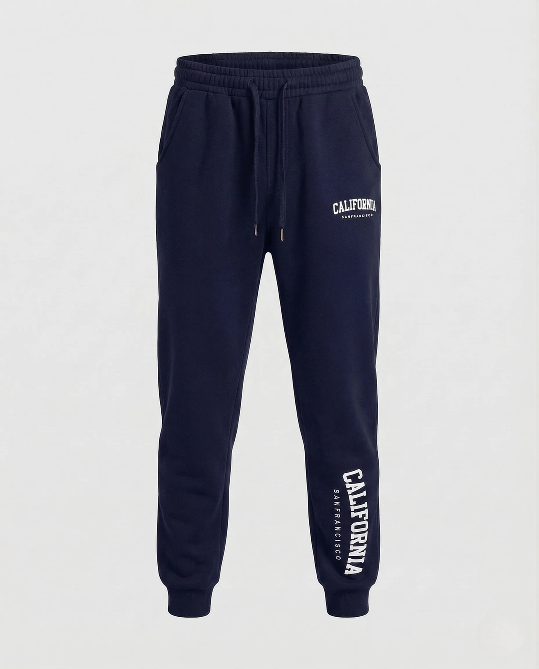 Unisex Baumwollfleece Jogginghose mit College Print - Image 10