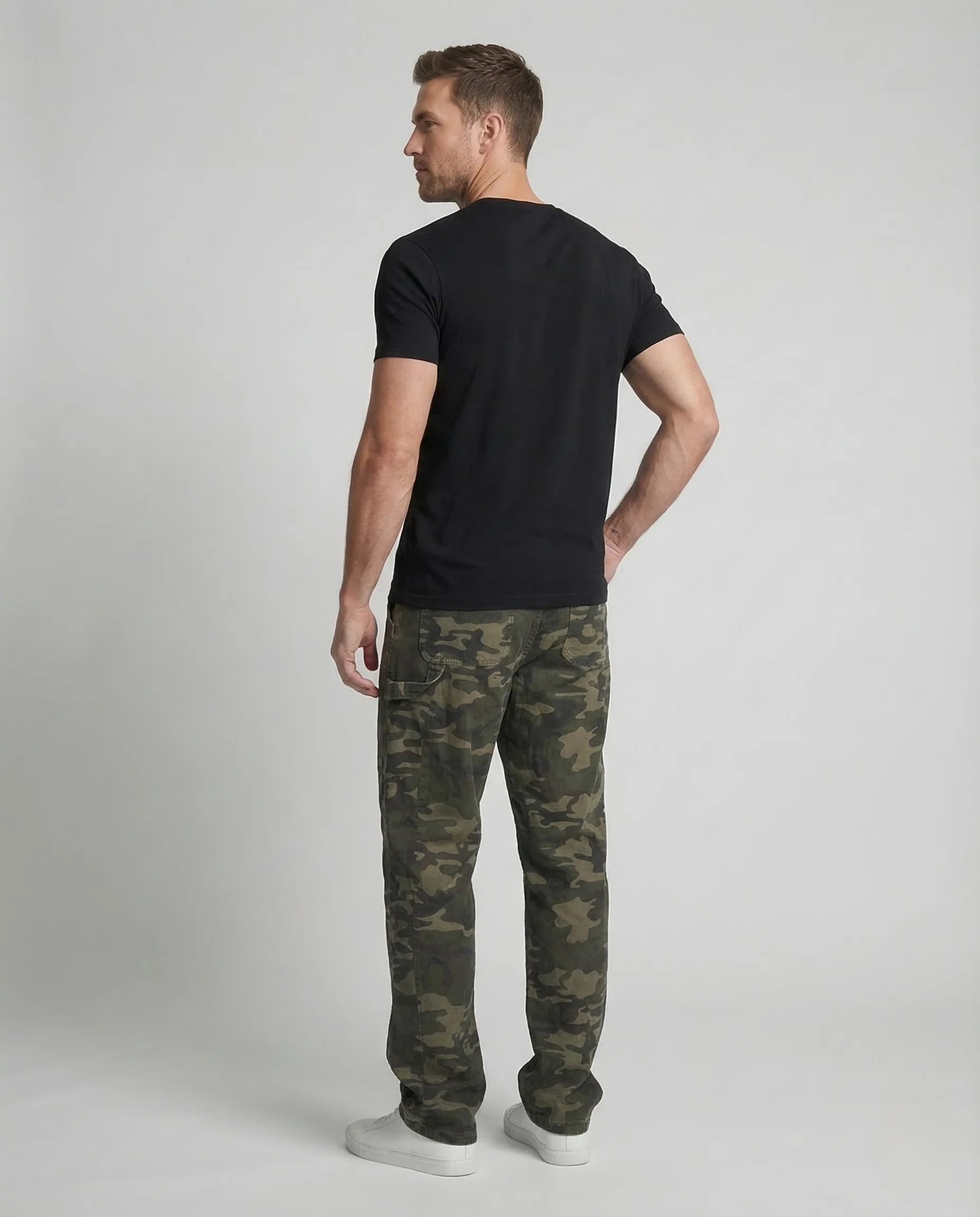 Unisex Cargohose Camouflage Gerade - Image 4