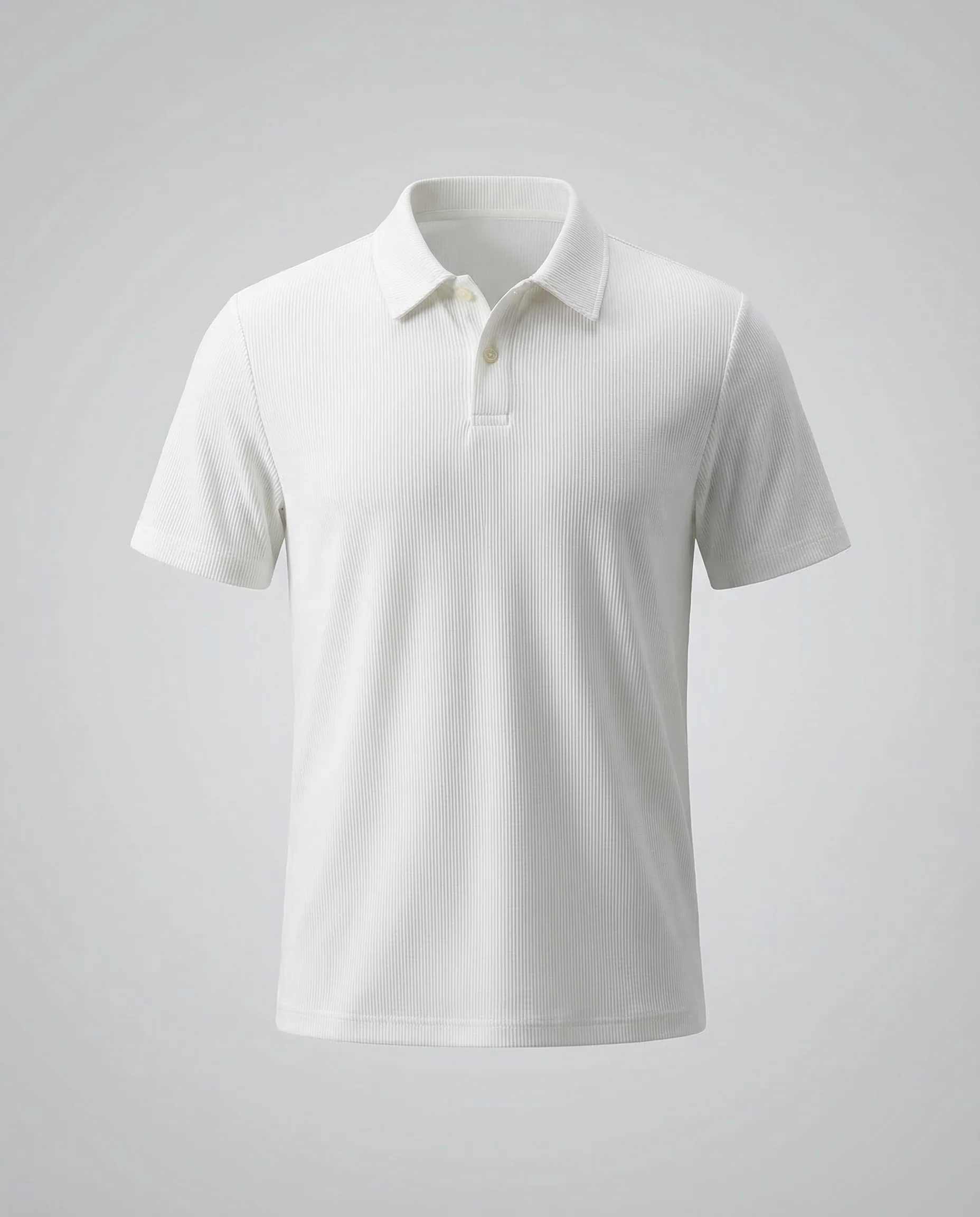 Unisex Feinripp Poloshirt mit Kentkragen aus Baumwollmix - Image 5