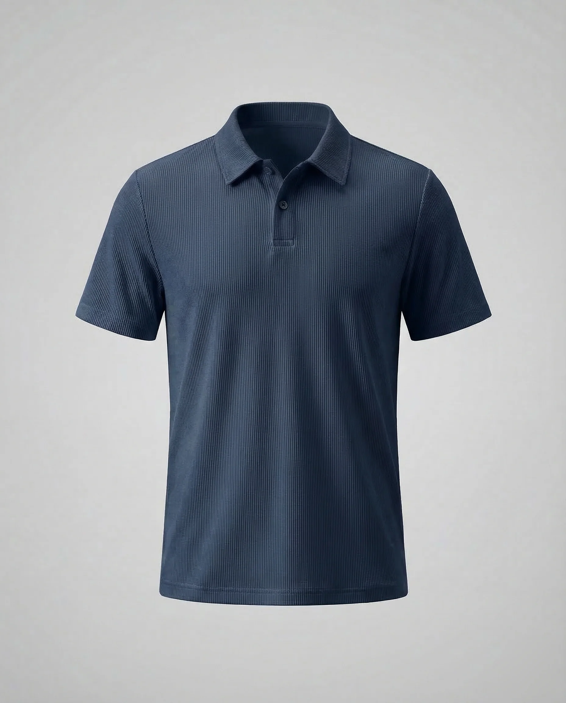 Unisex Feinripp Poloshirt mit Kentkragen aus Baumwollmix - Image 9