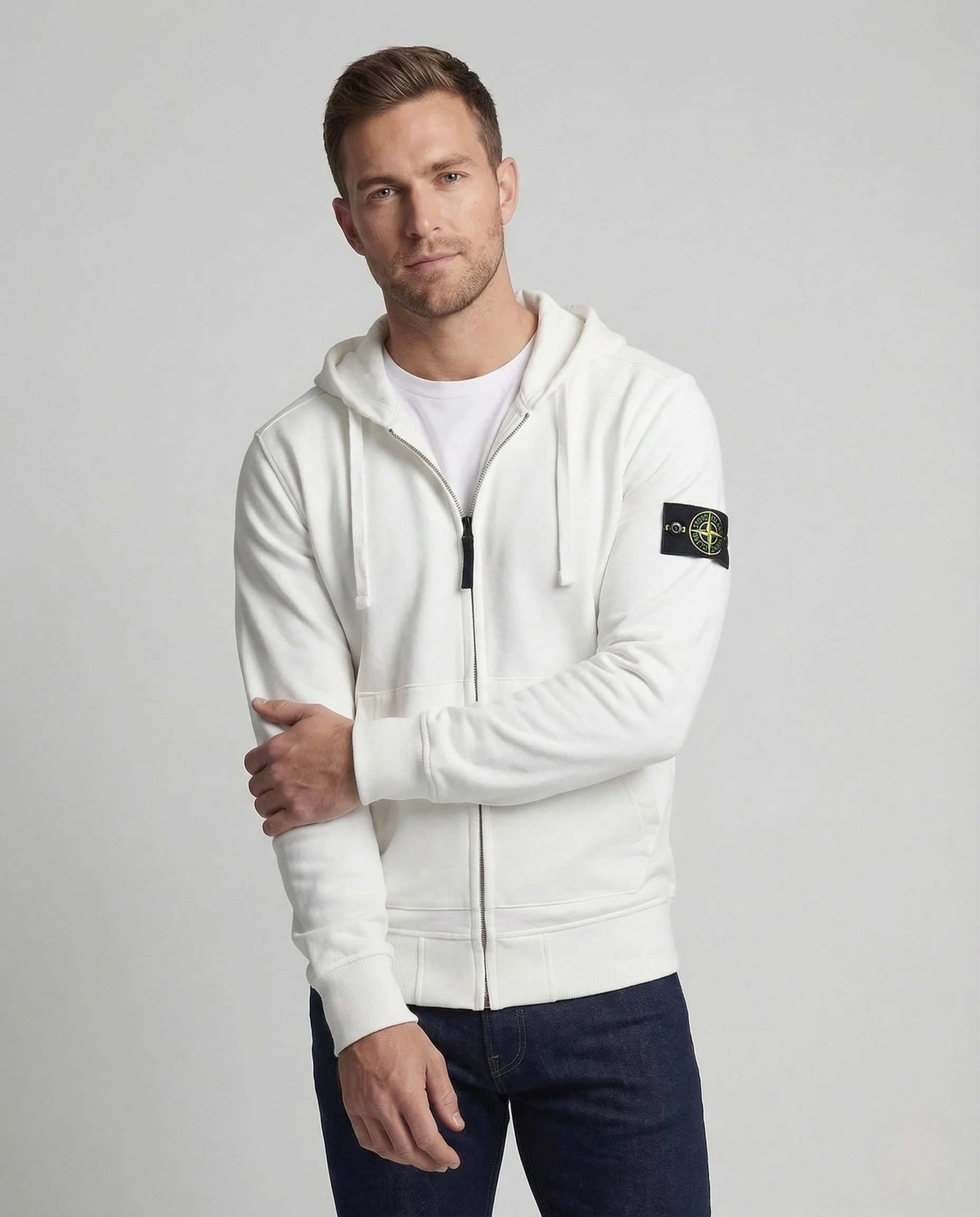 Unisex Kapuzen Sweatjacke mit Reißverschluss - Image 2
