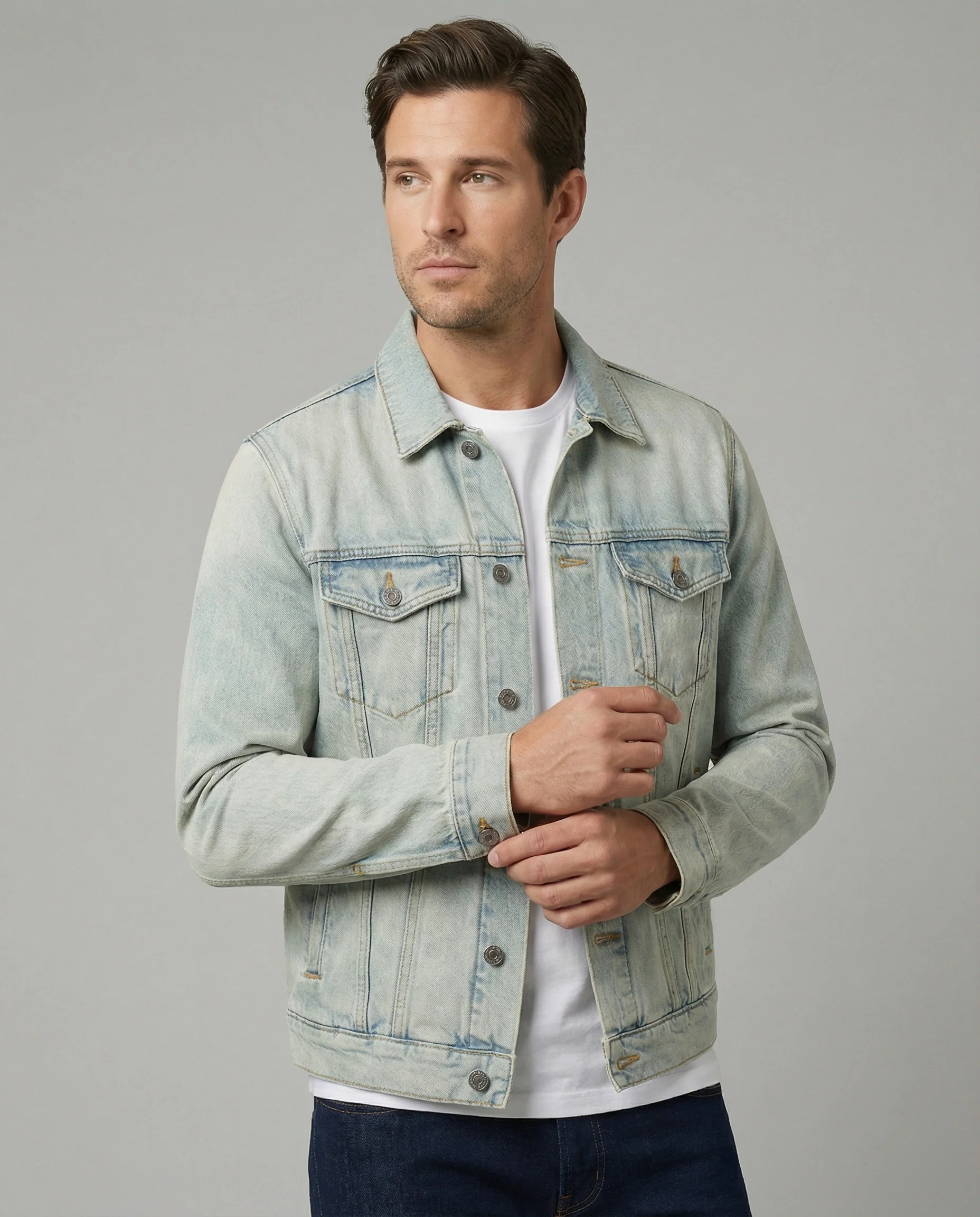 Unisex Jeansjacke Trucker Klassisch - Image 6