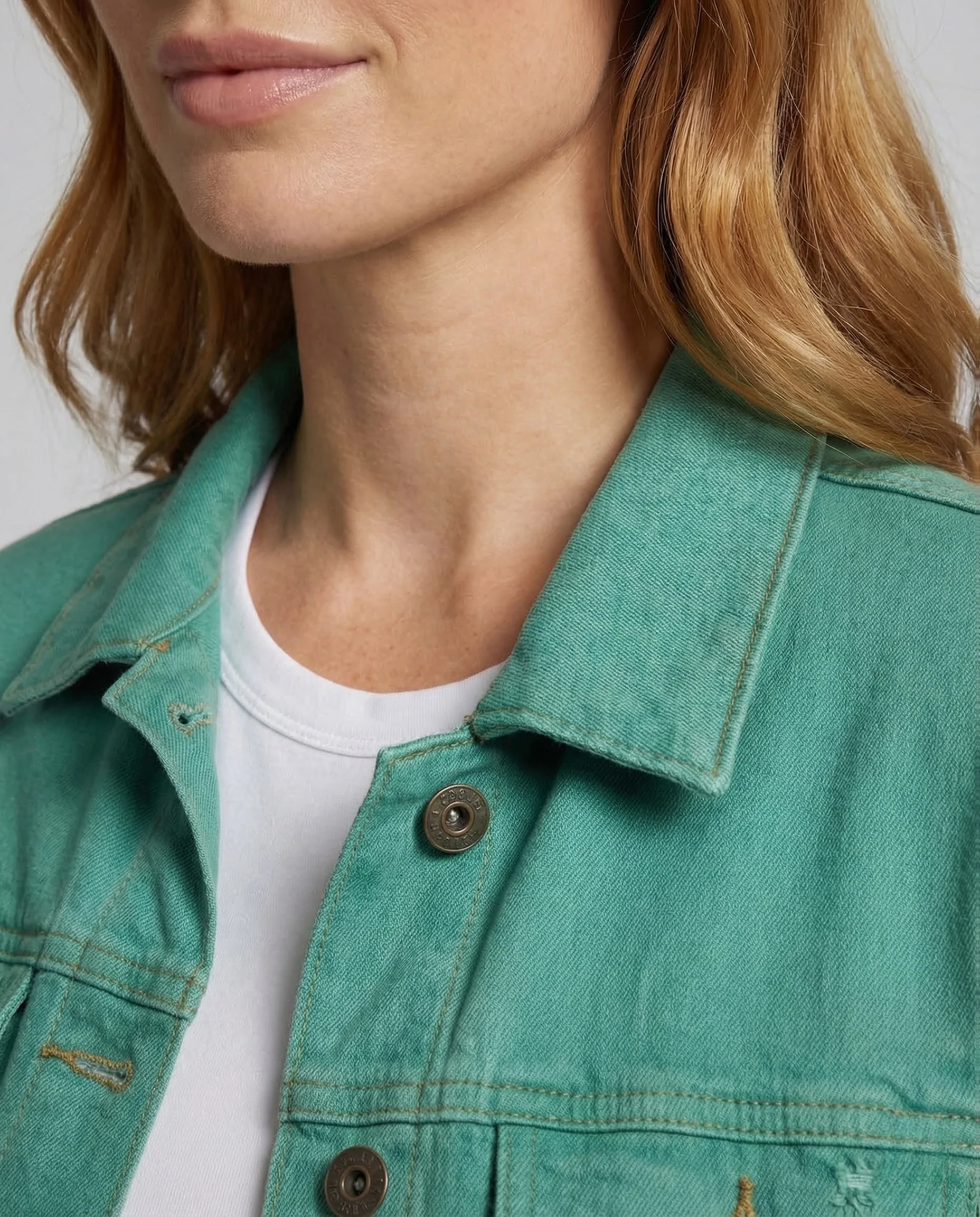 Unisex Kinder Jeansjacke Kurz Used - Image 3