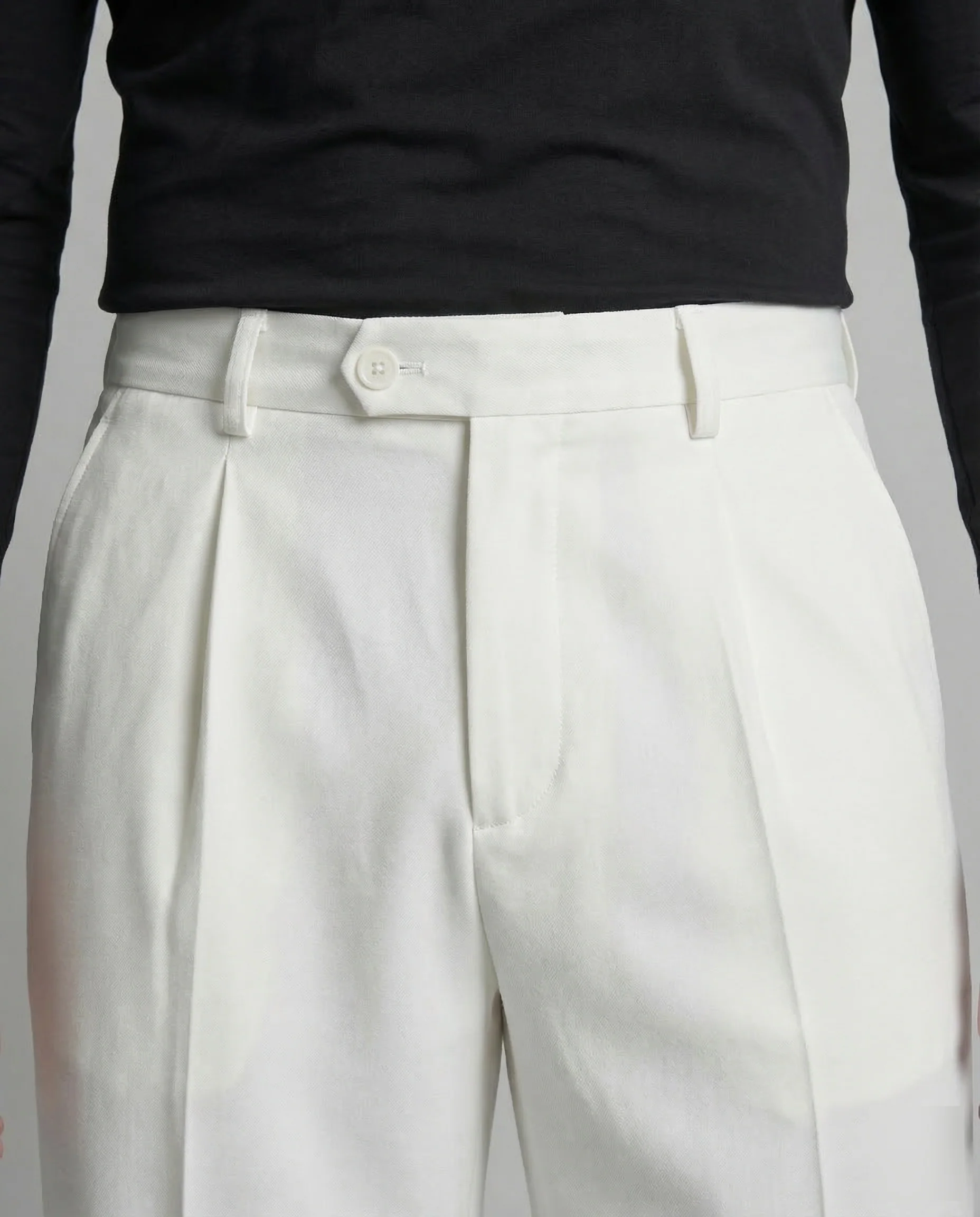 Unisex Stoffhose Weit Bügelfalte - Image 3