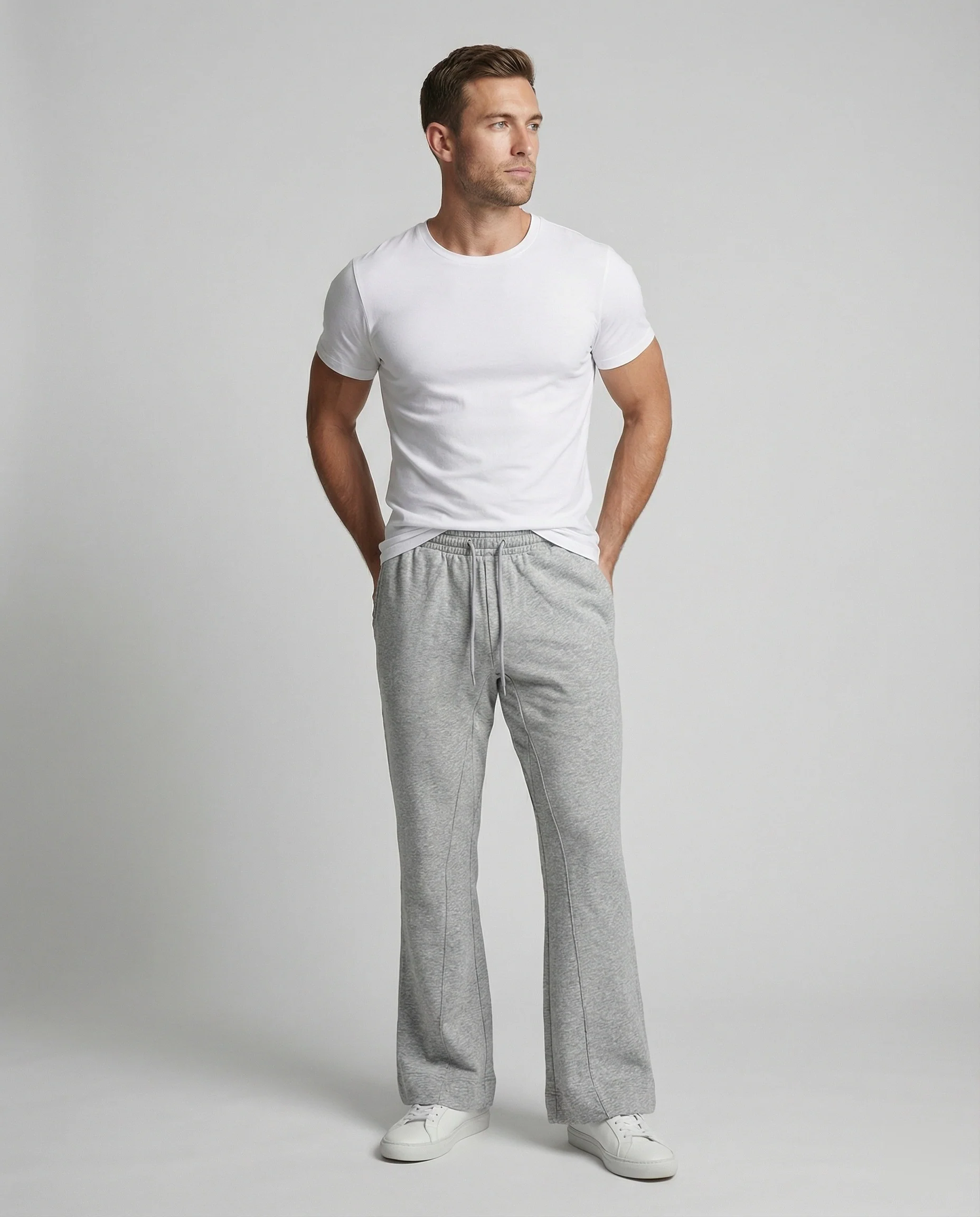 Unisex Sweathose weit mit Kordelzug - Image 5