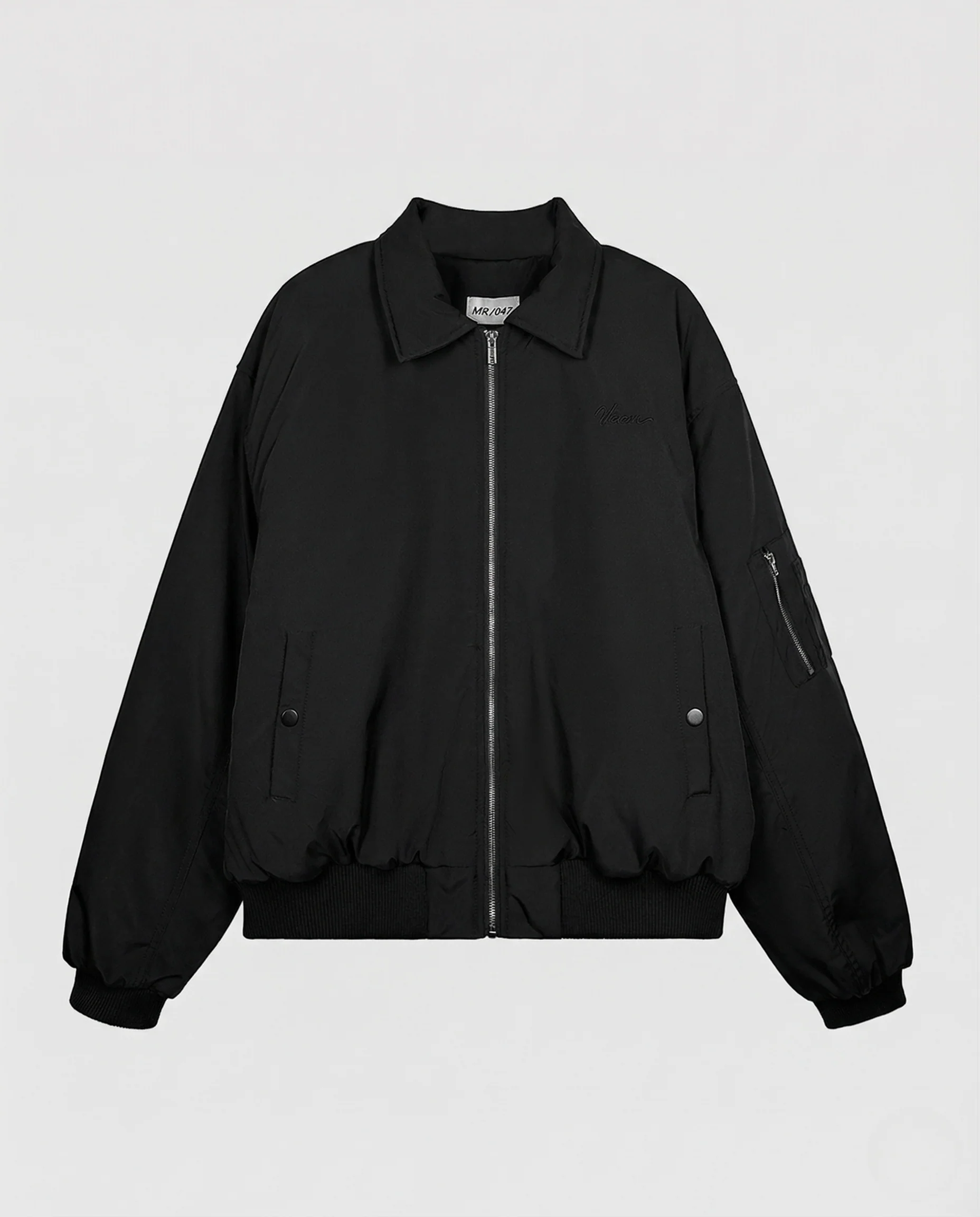 Unisex Bomberjacke leicht mit Ärmeltasche und Rippbund - Image 5