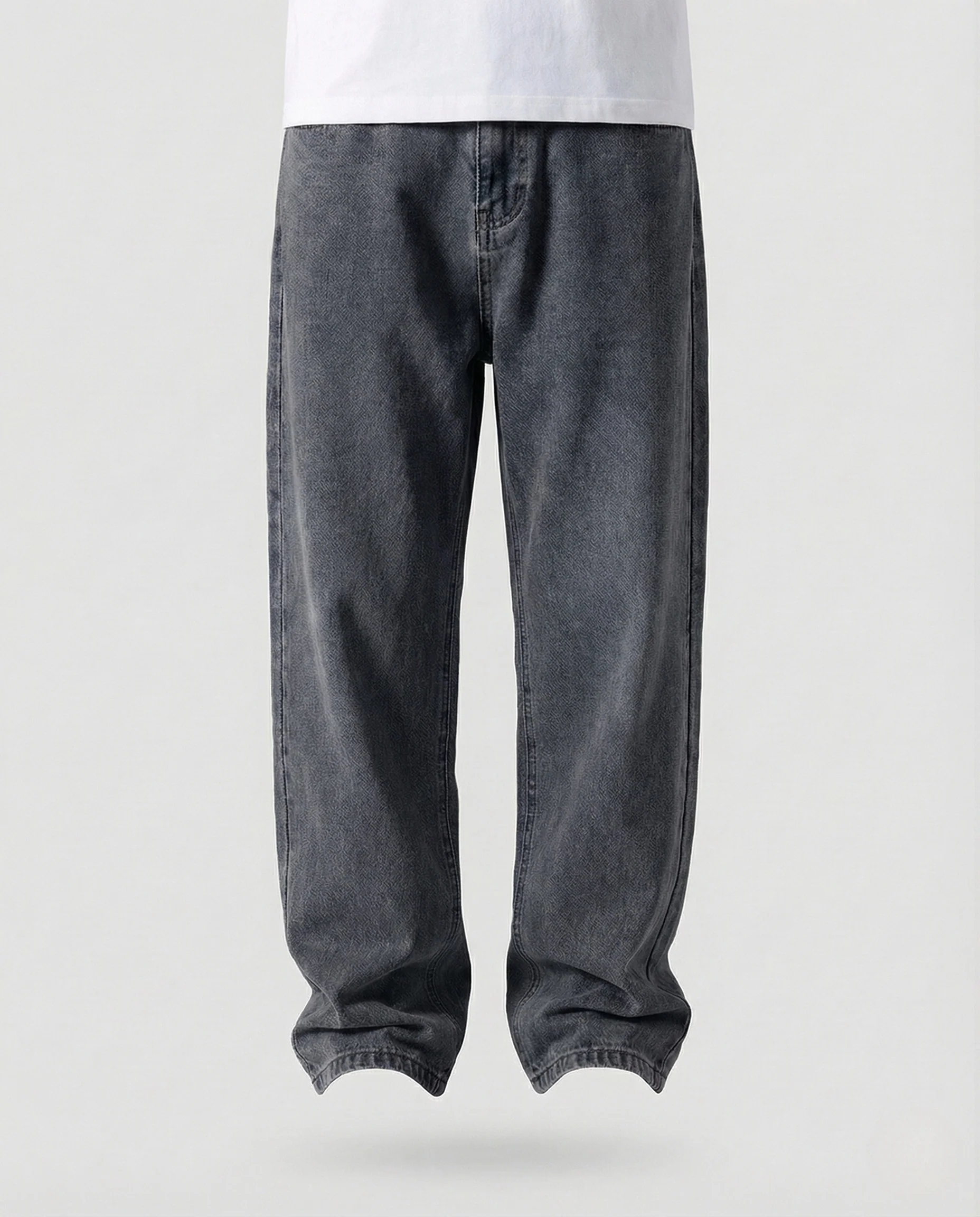 Unisex Oversized Denim Hose mit tiefem Schritt - Image 6