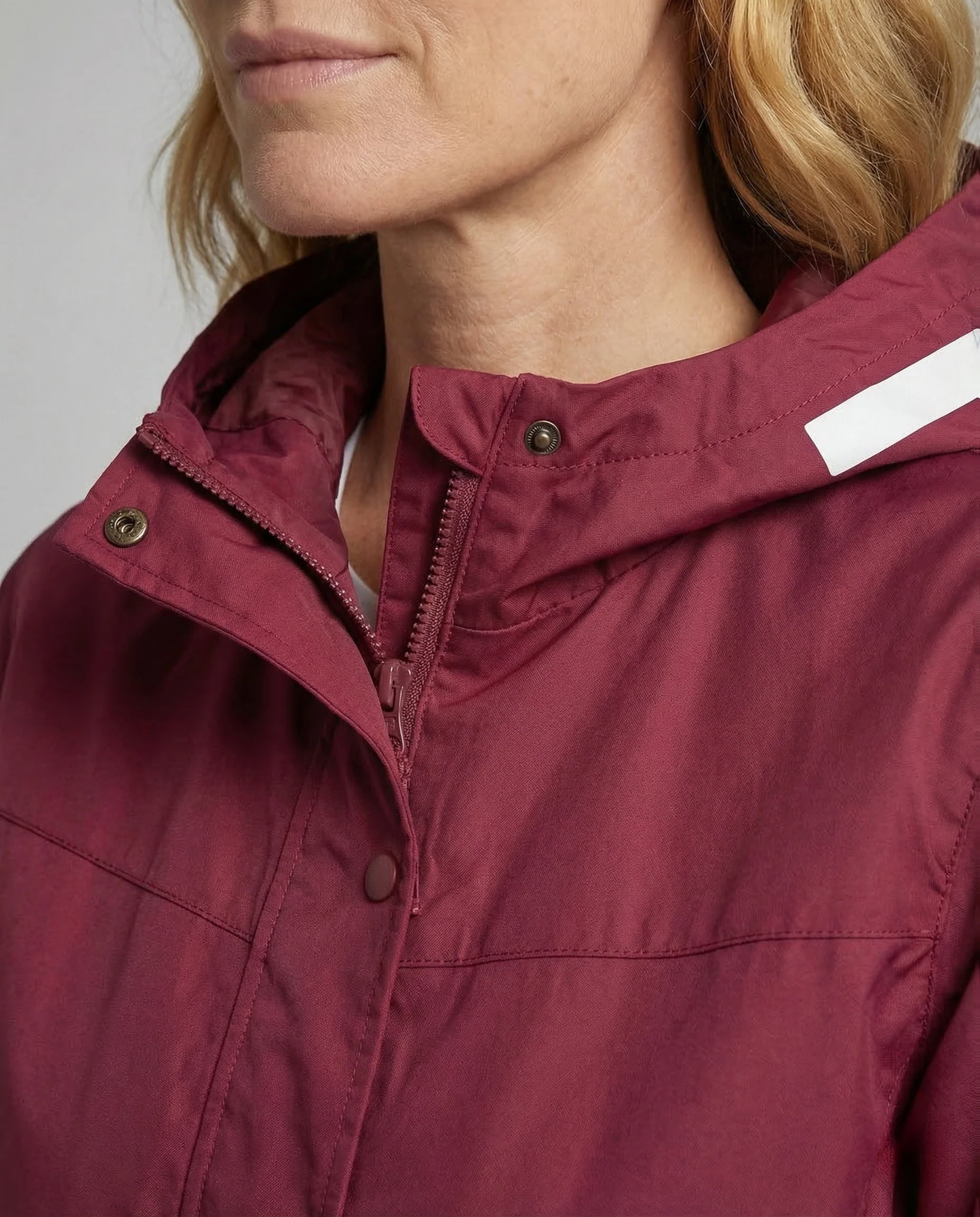 Unisex Regenjacke Wasserdicht Kapuze Reflektoren - Image 3