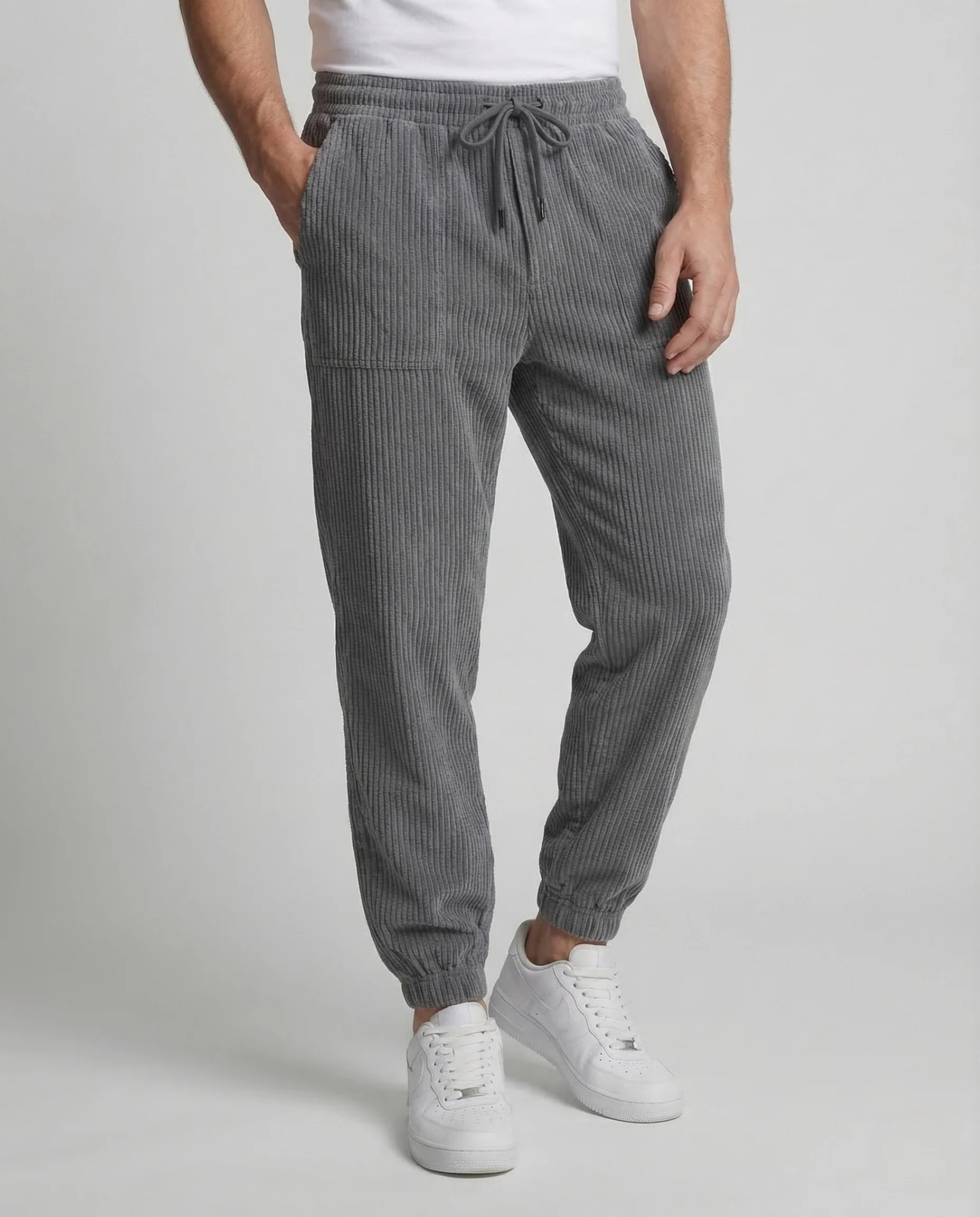 Unisex Cordhose Baggy Elastikbund - Image 2