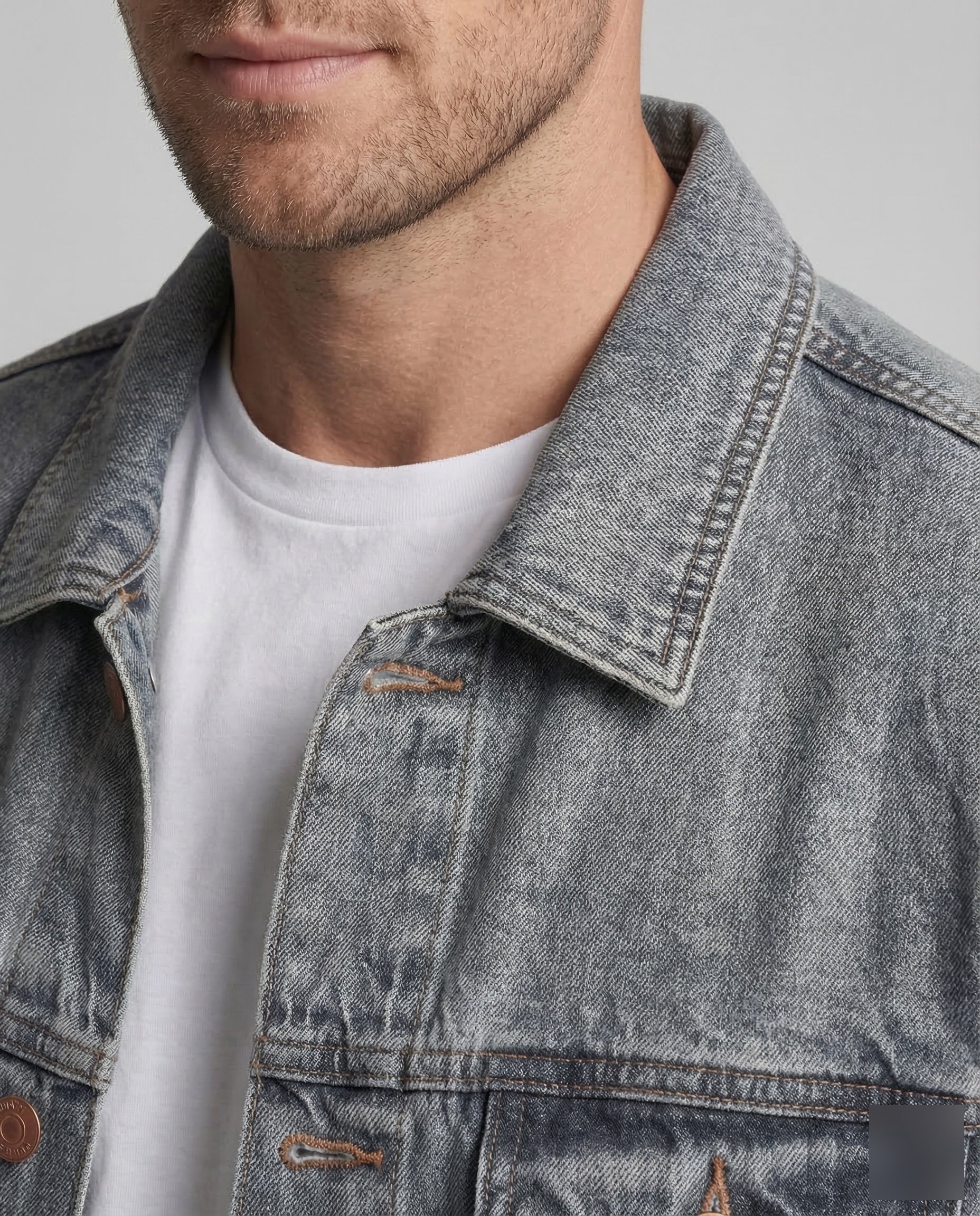 Unisex Jeansjacke Weit - Image 3