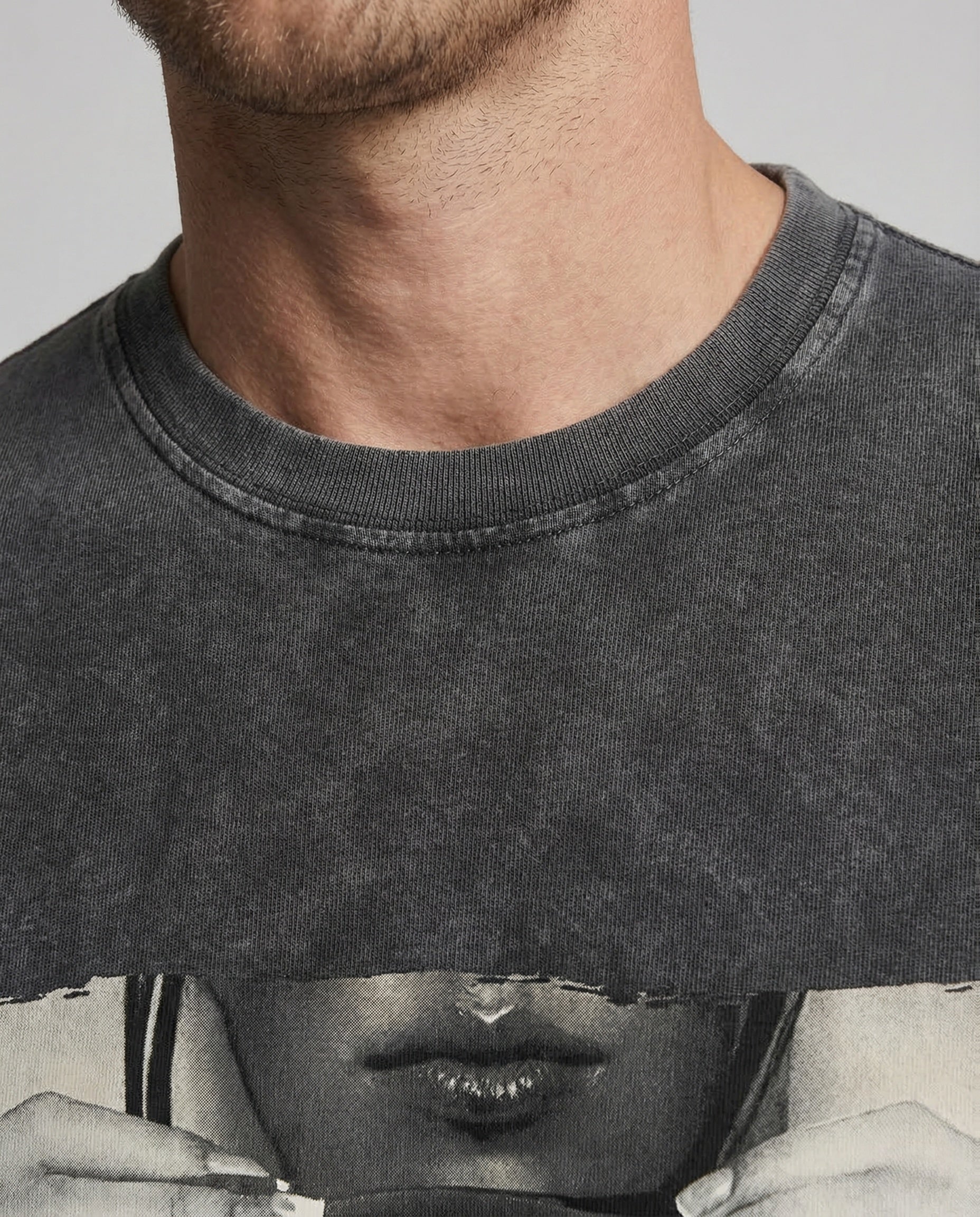 Unisex T Shirt Oversize Fotoprint Baumwolle - Image 3