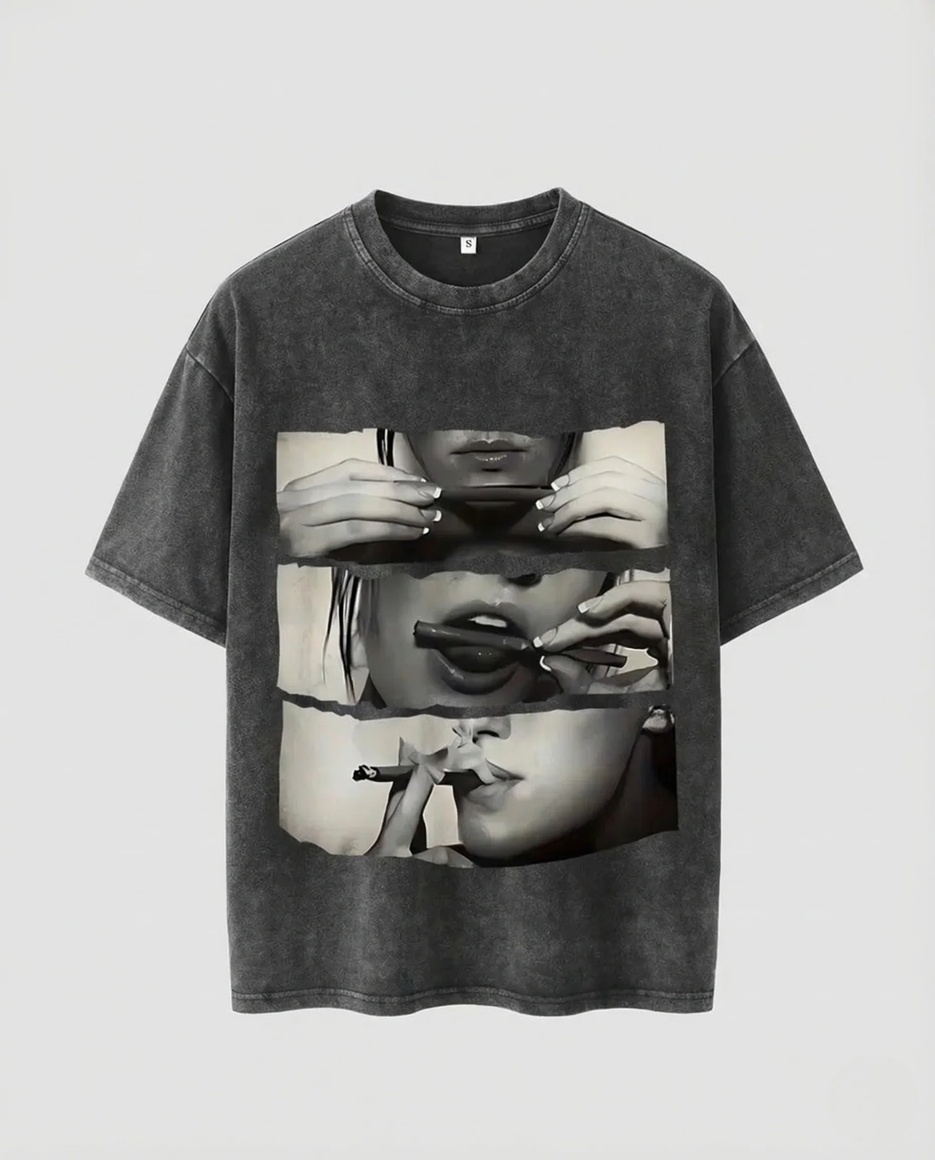 Unisex T Shirt Oversize Fotoprint Baumwolle - Image 5