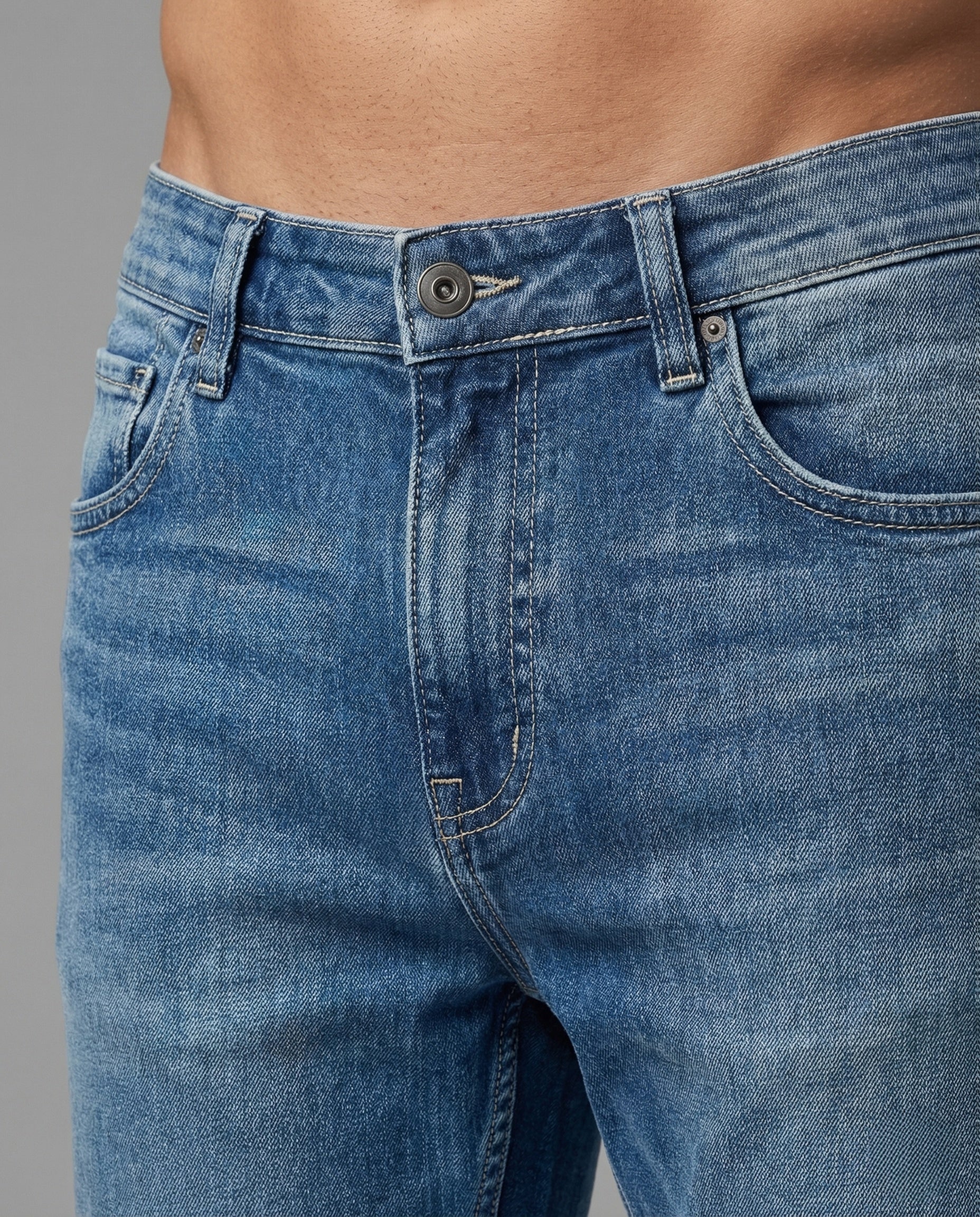 Unisex Baggy Jeans Used Look - Image 3