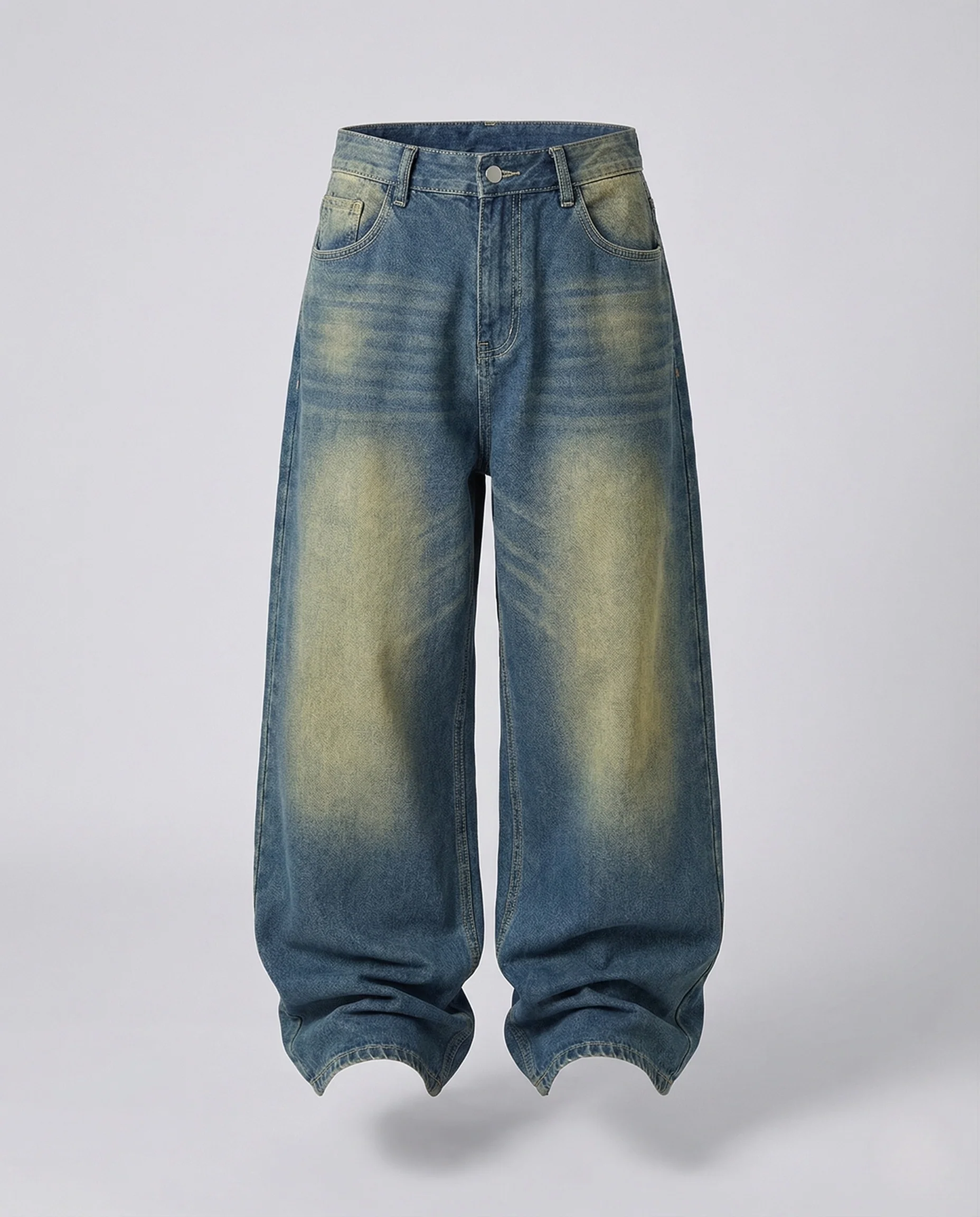 Unisex Baggy Jeans Used Look - Image 5