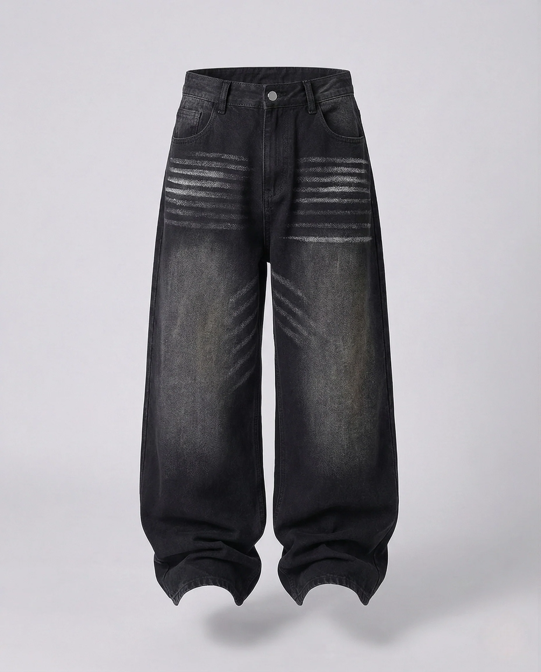 Unisex Baggy Jeans Used Look - Image 7