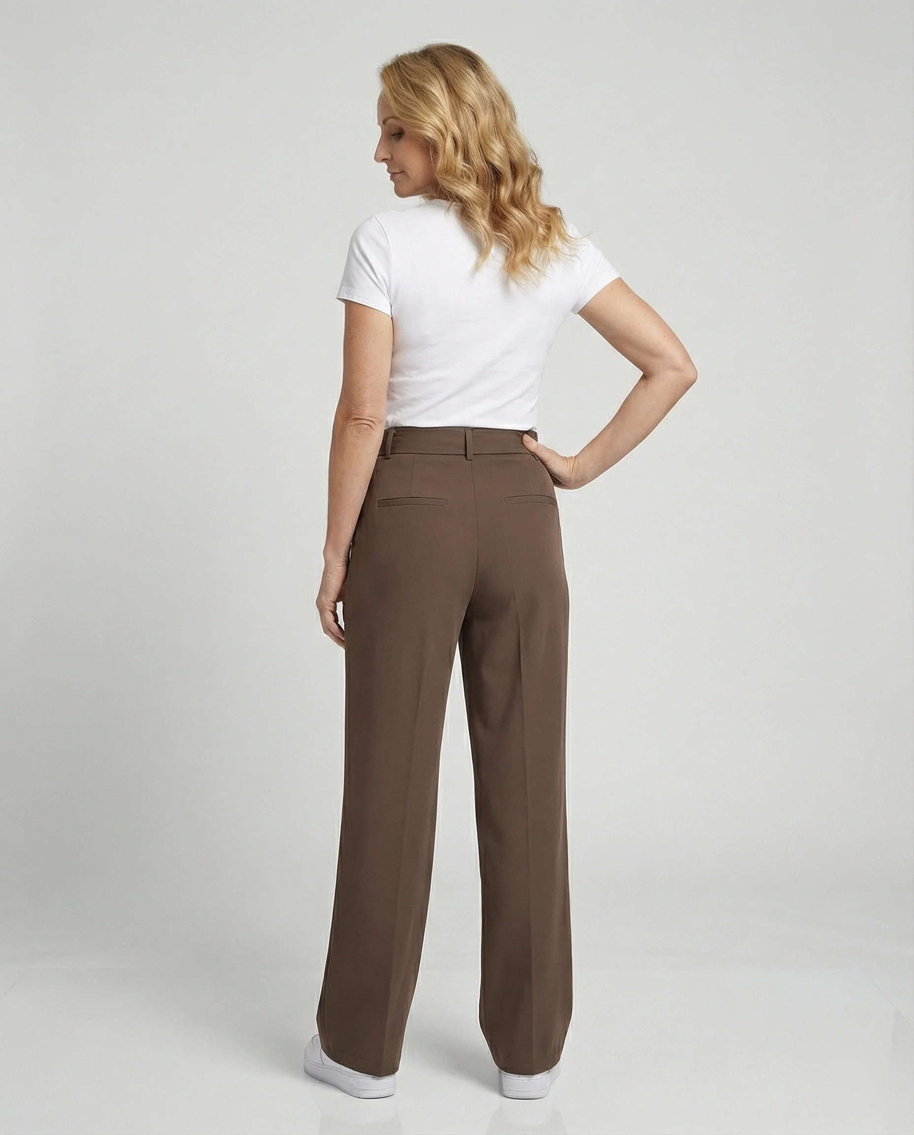 Freizeitkleidung Unisex Bundfaltenhose Weit - Image 5