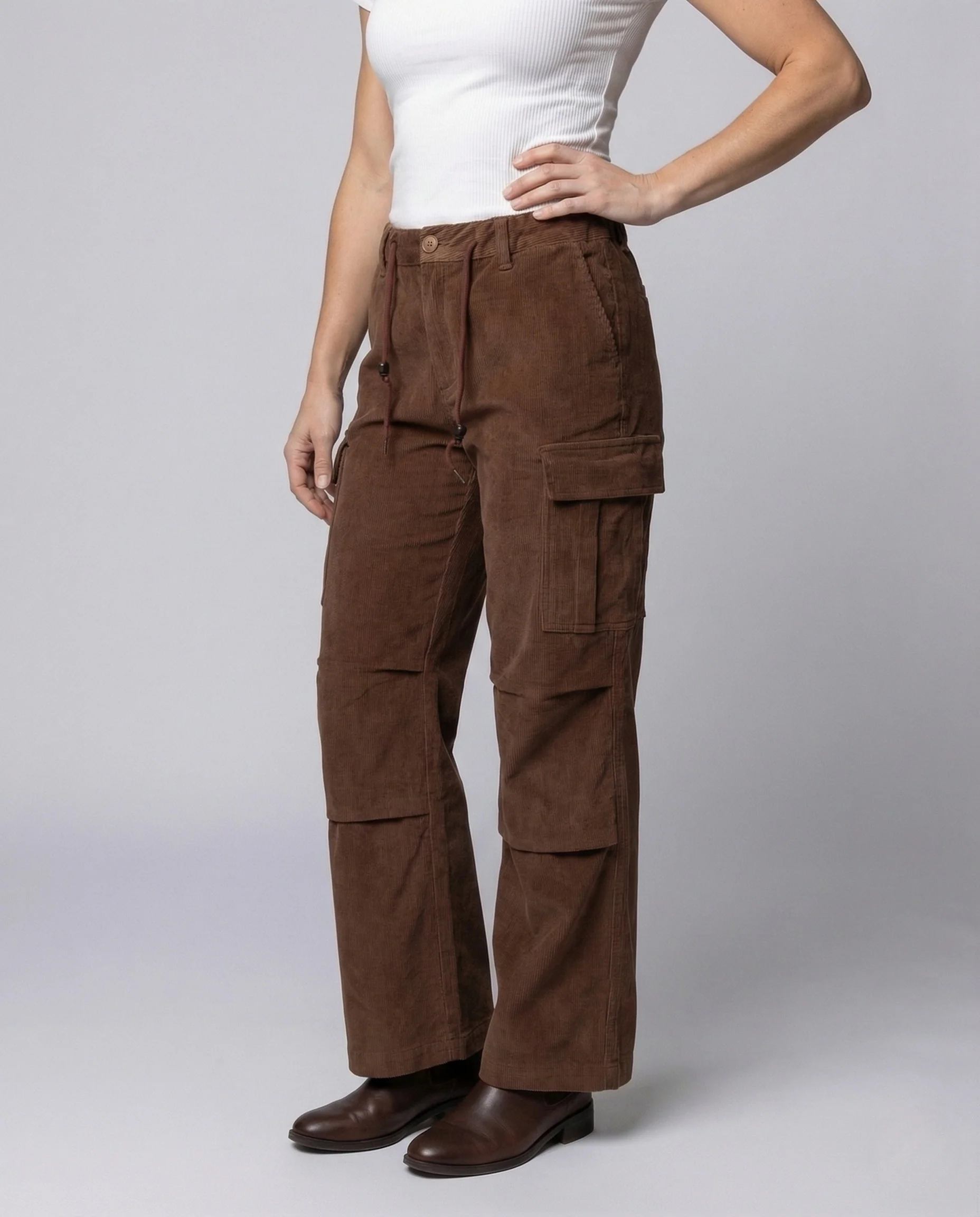 Unisex Cord Cargo Hose Kordelzug - Image 2