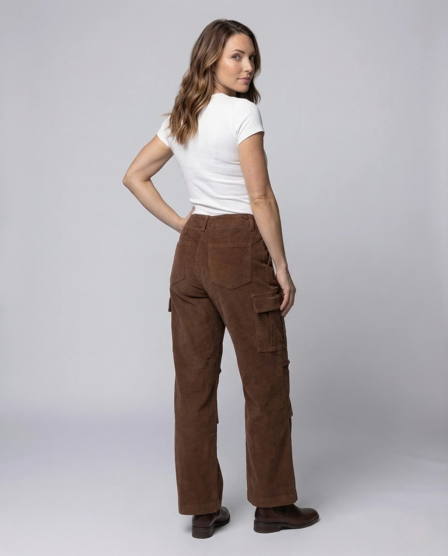 Unisex Cord Cargo Hose Kordelzug - Image 4