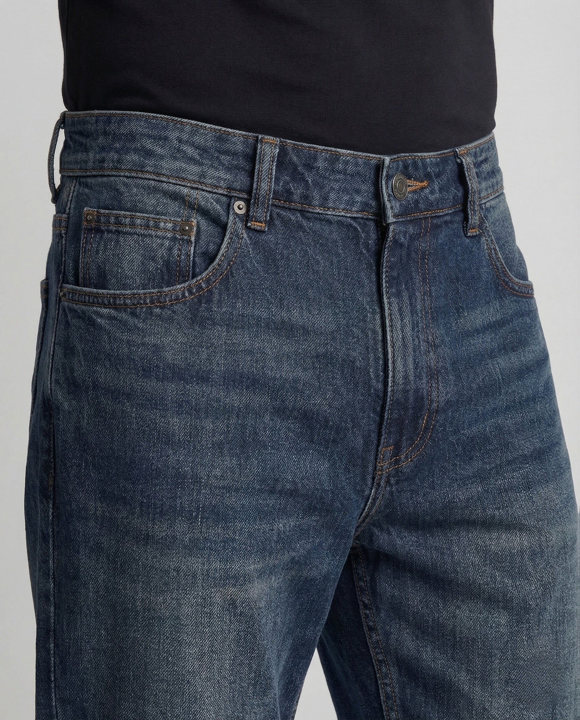 Unisex Denim Jeans Gerade Used - Image 3