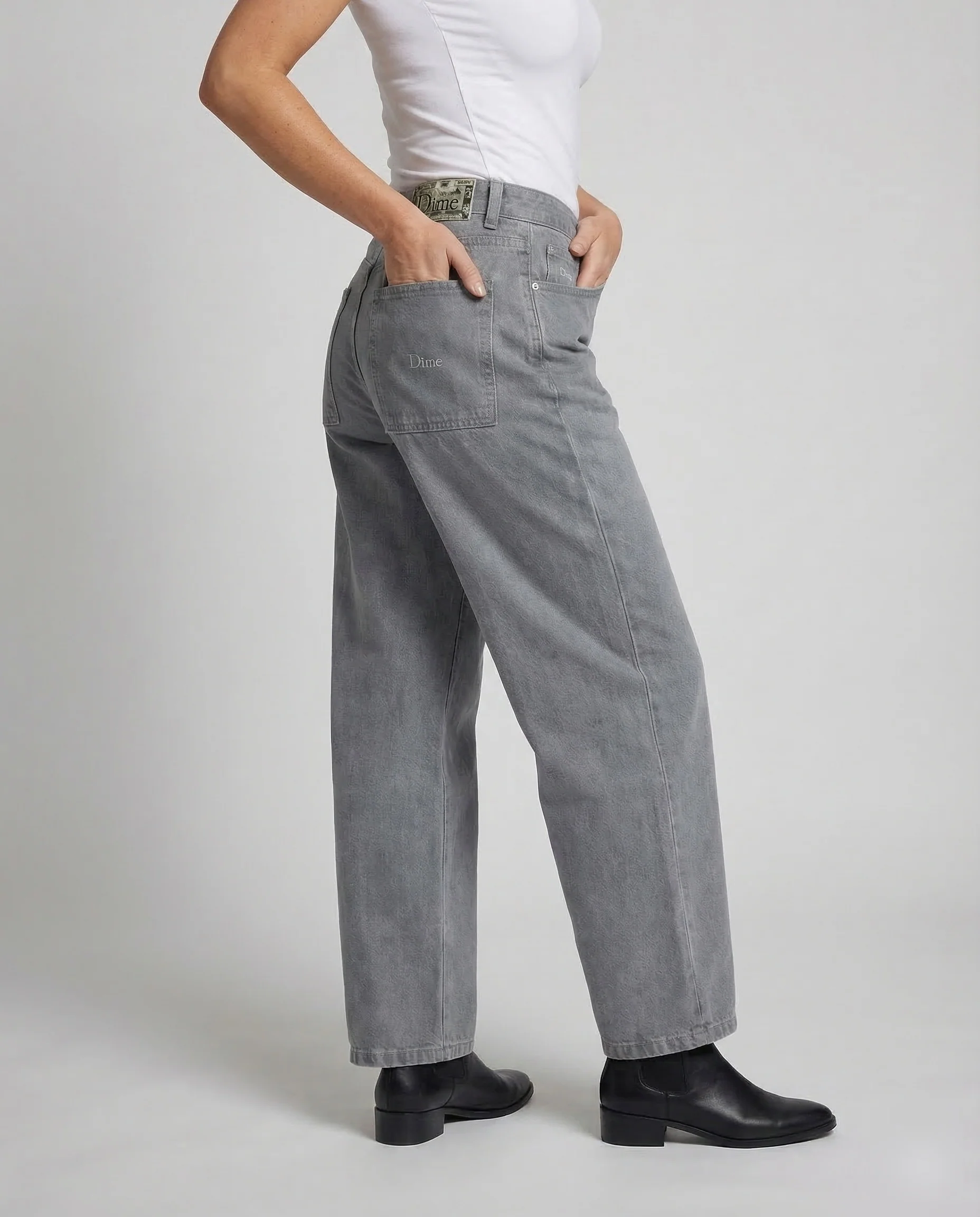 Unisex Vintage Jeans High Waist - Image 2