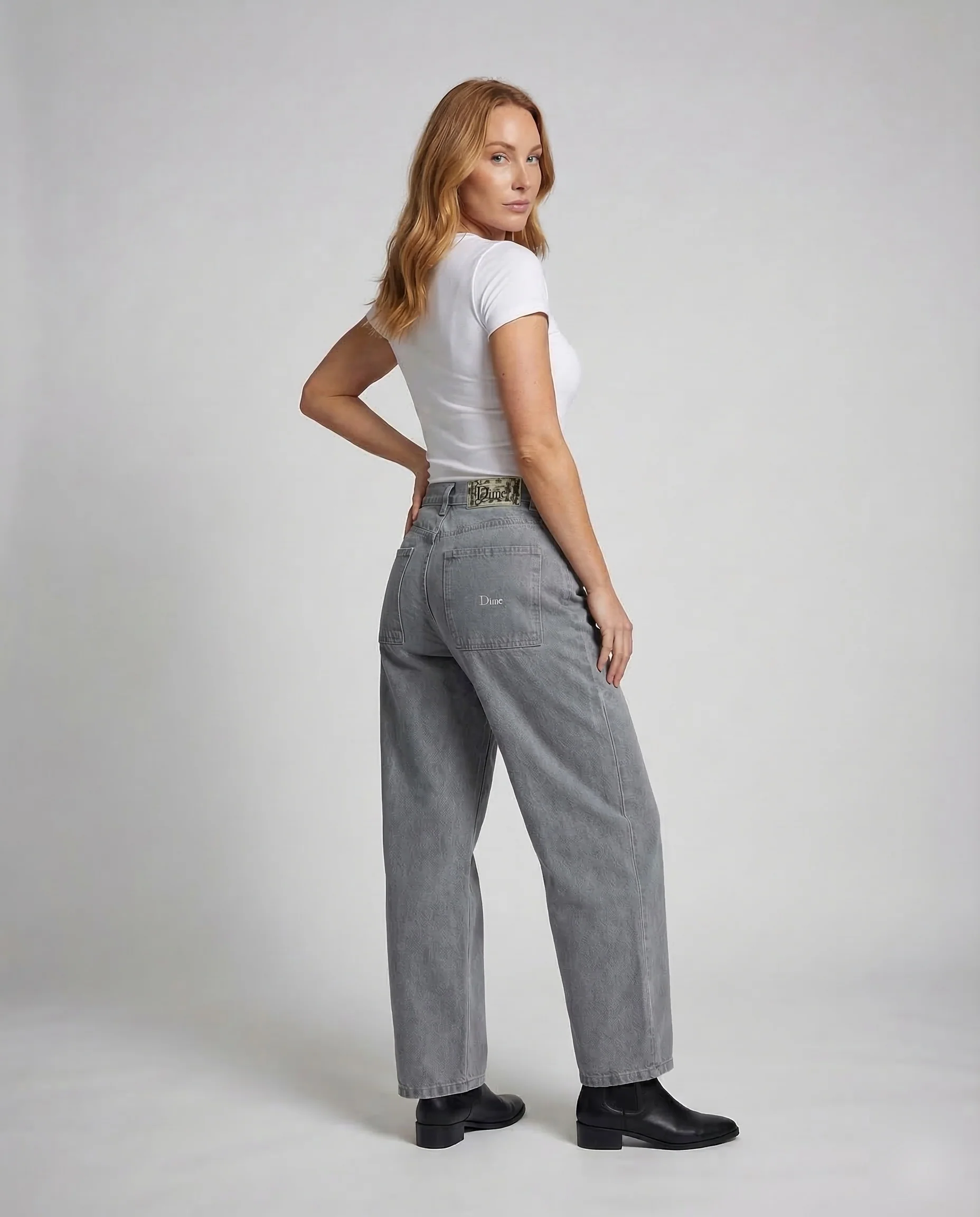 Unisex Vintage Jeans High Waist - Image 4