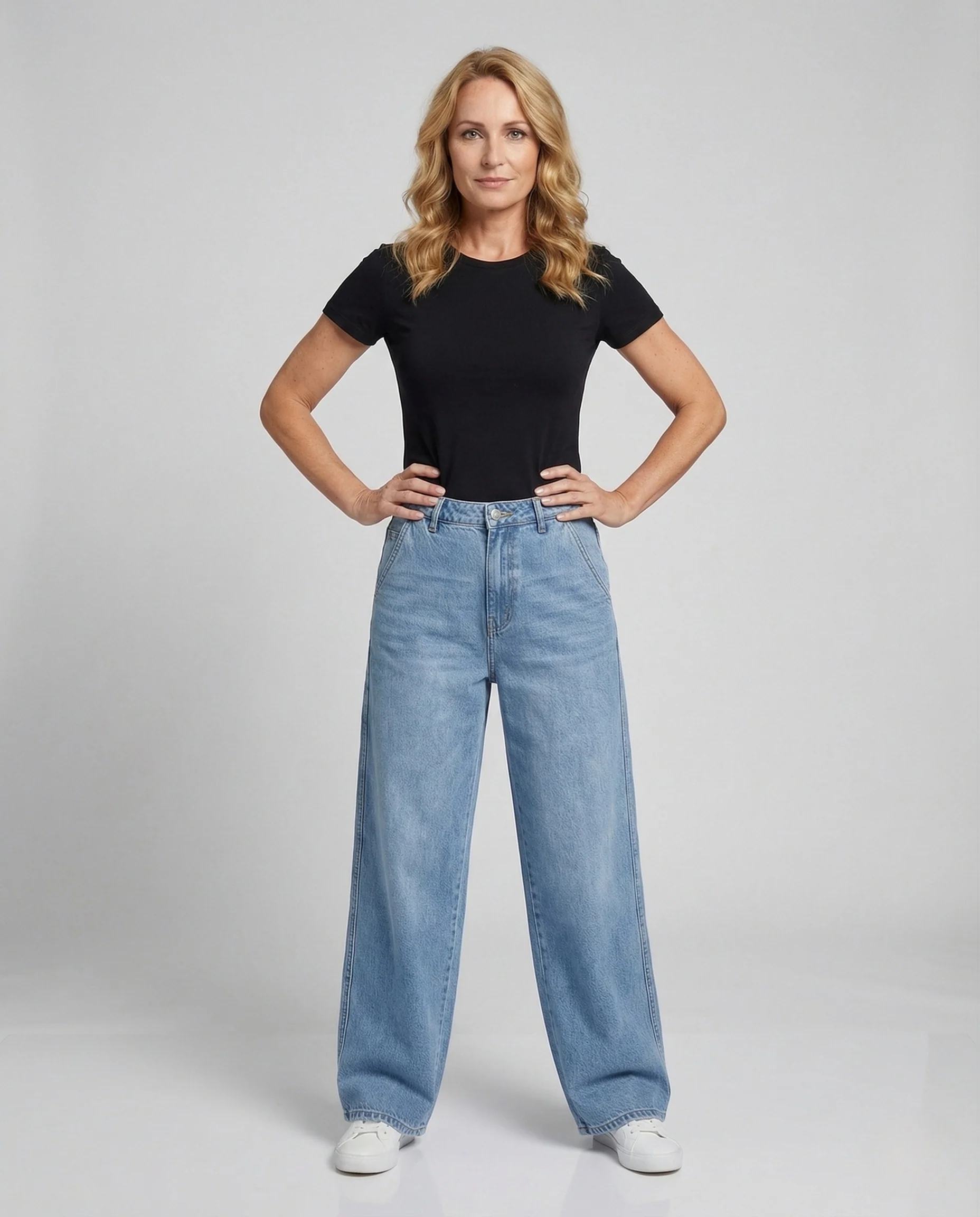 Unisex Skater Jeans weit mit geradem Bein