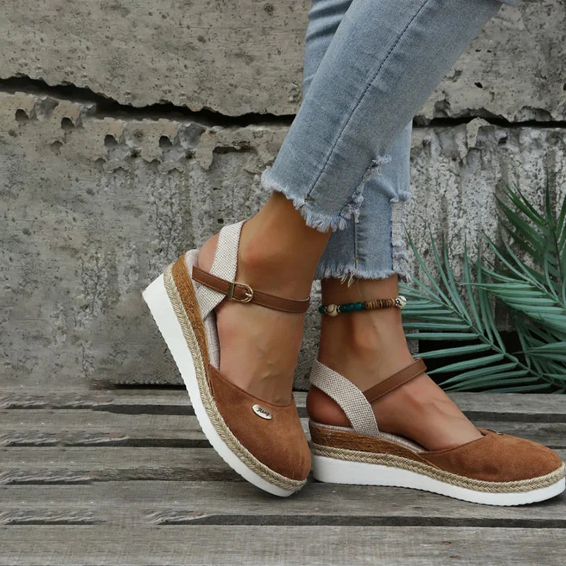 Vintage Wedge Sandalen Heidi Mode - Image 3