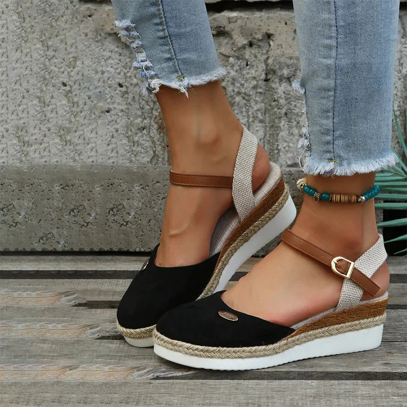 Vintage Wedge Sandalen Heidi Mode - Image 5