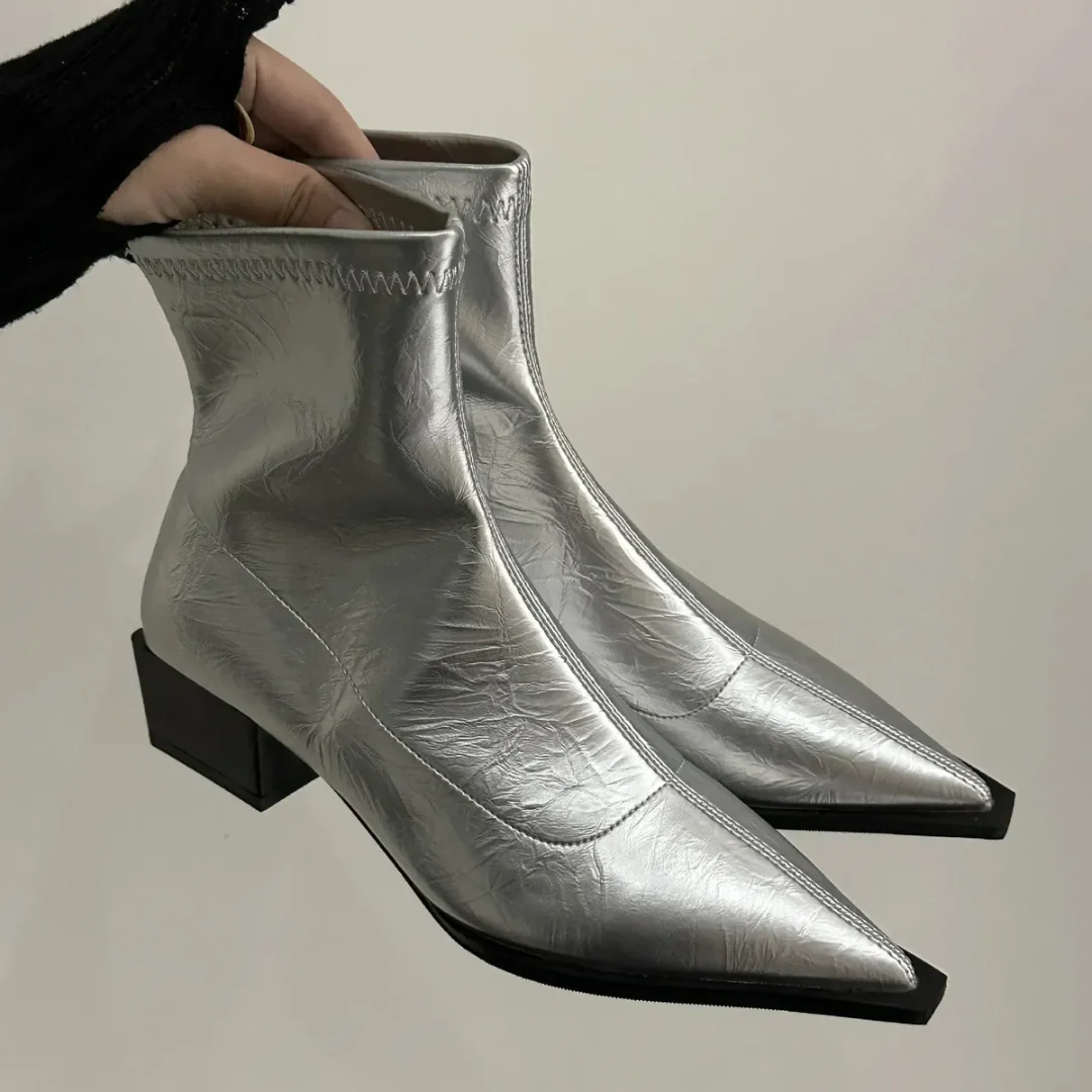 Warme Weiche Elegante Bequeme Flauschige Stiefelette Heidi Mode - Image 5