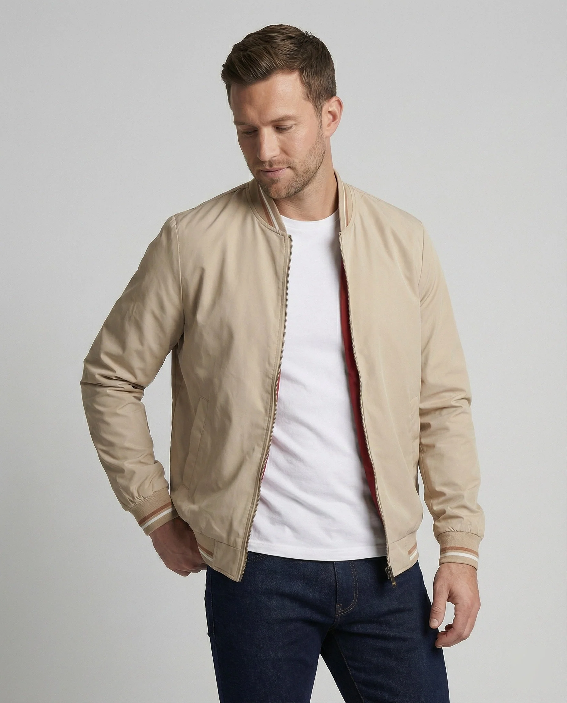 Wasserabweisende Nylon Freizeit Jacke