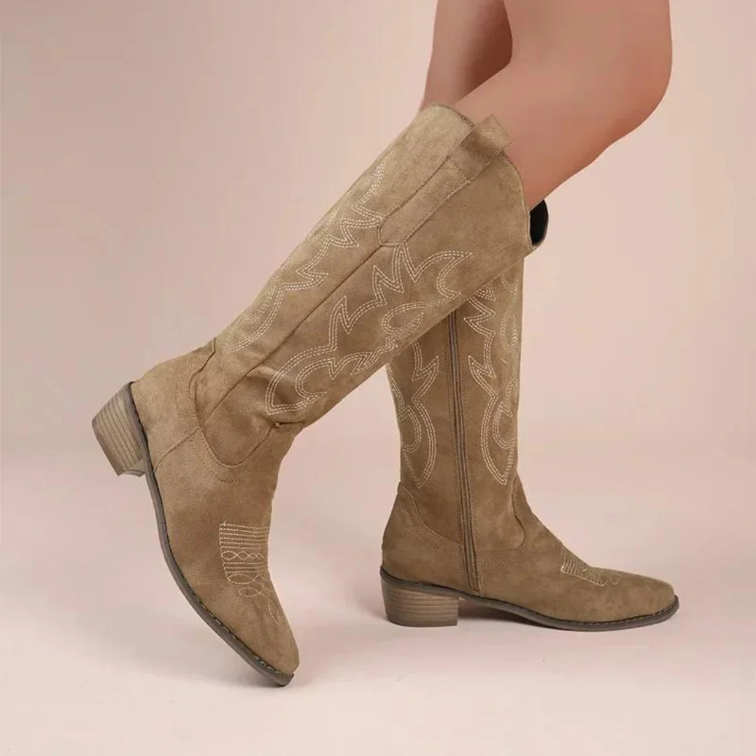 Bestickte Western-Cowboystiefel für Frauen Heidi Mode - Image 4